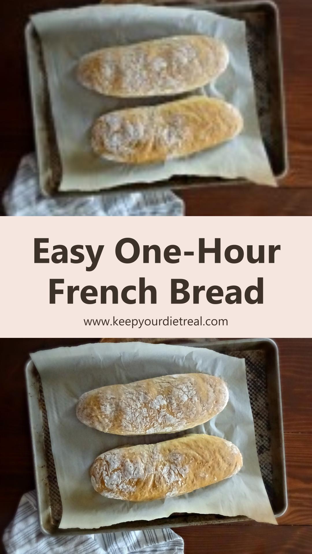 One-Hour French Bread With a Crusty Golden Finish — pin 2