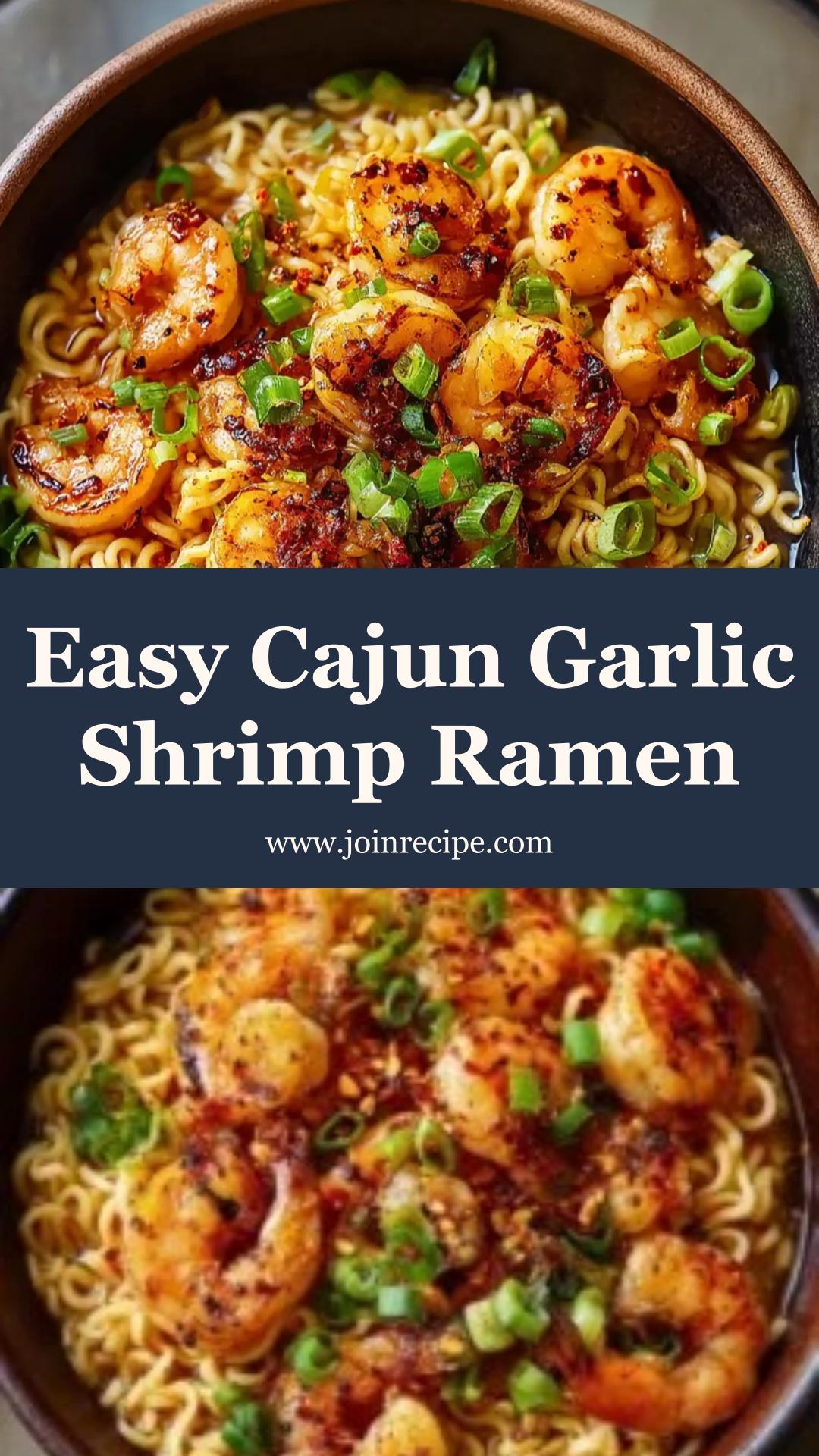 Cajun Garlic Shrimp Ramen: Quick Comfort with Bold Southern Flavor — pin 3