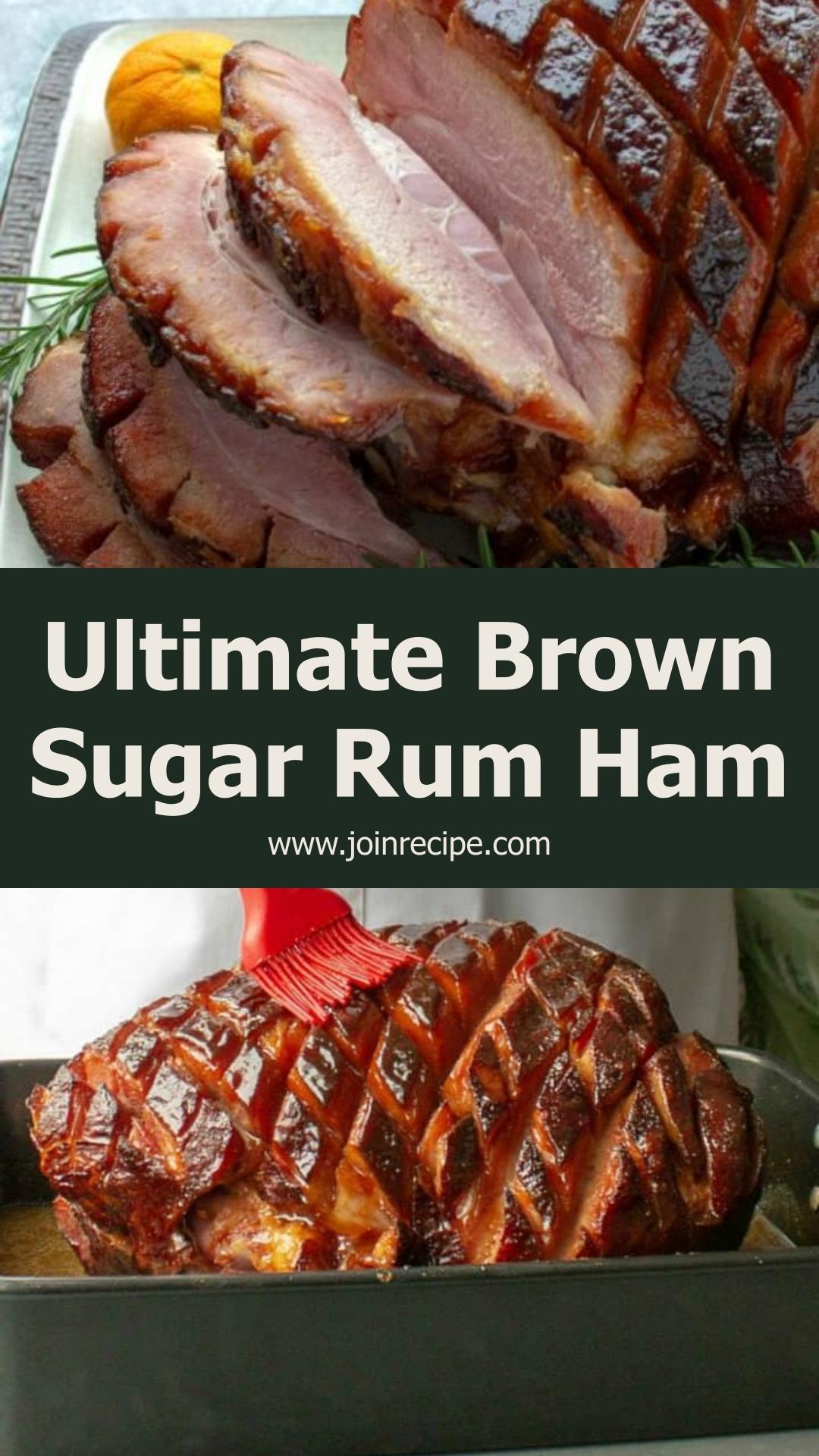 Brown Sugar Rum Baked Ham with Sticky Caramelized Glaze — pin 3