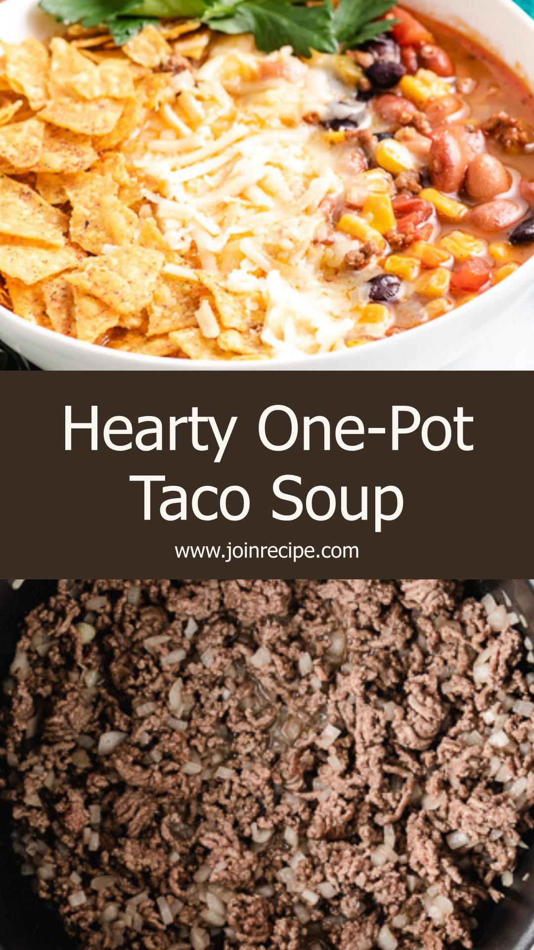 Hearty Stovetop Taco Soup: Thick and Flavorful One-Pot Meal — pin 2