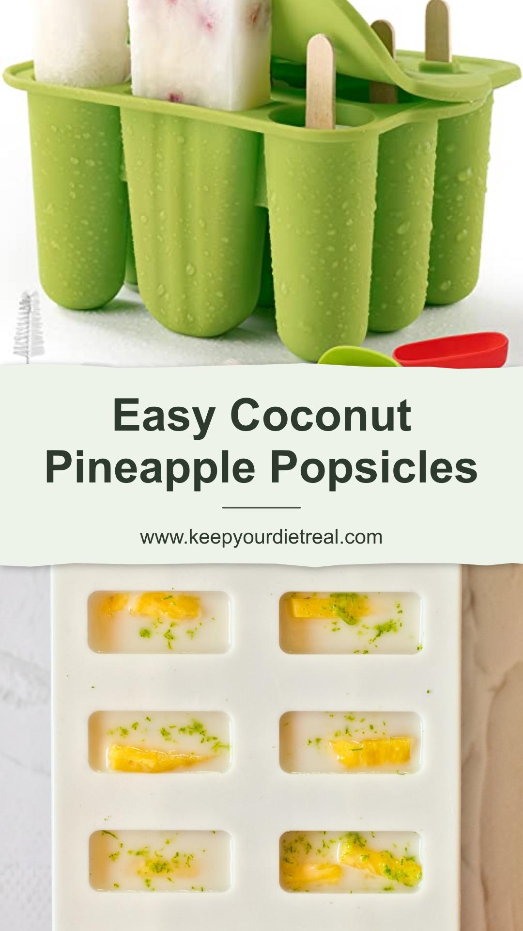 Pineapple Coconut Cilantro Popsicles — pin 2
