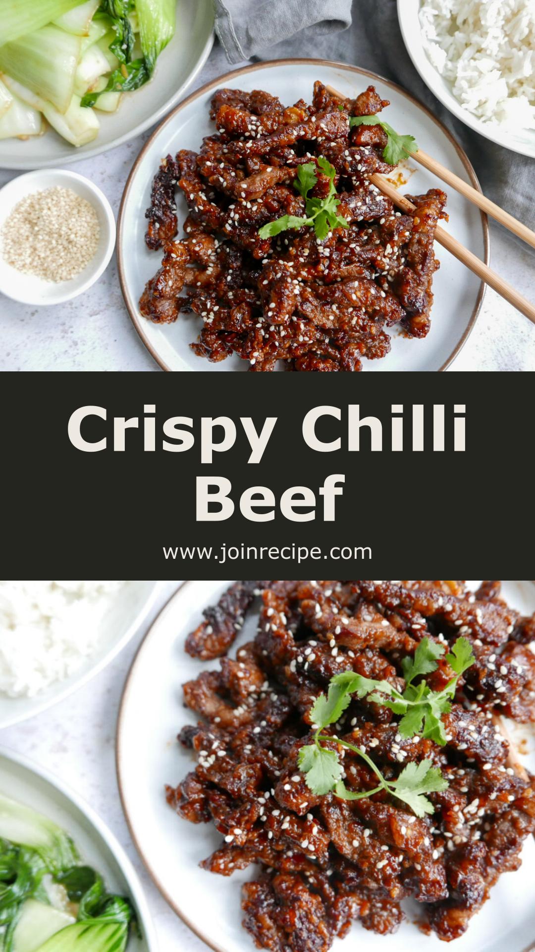 Crispy Chilli Beef with Sticky Sweet-Spicy Sauce — pin 2