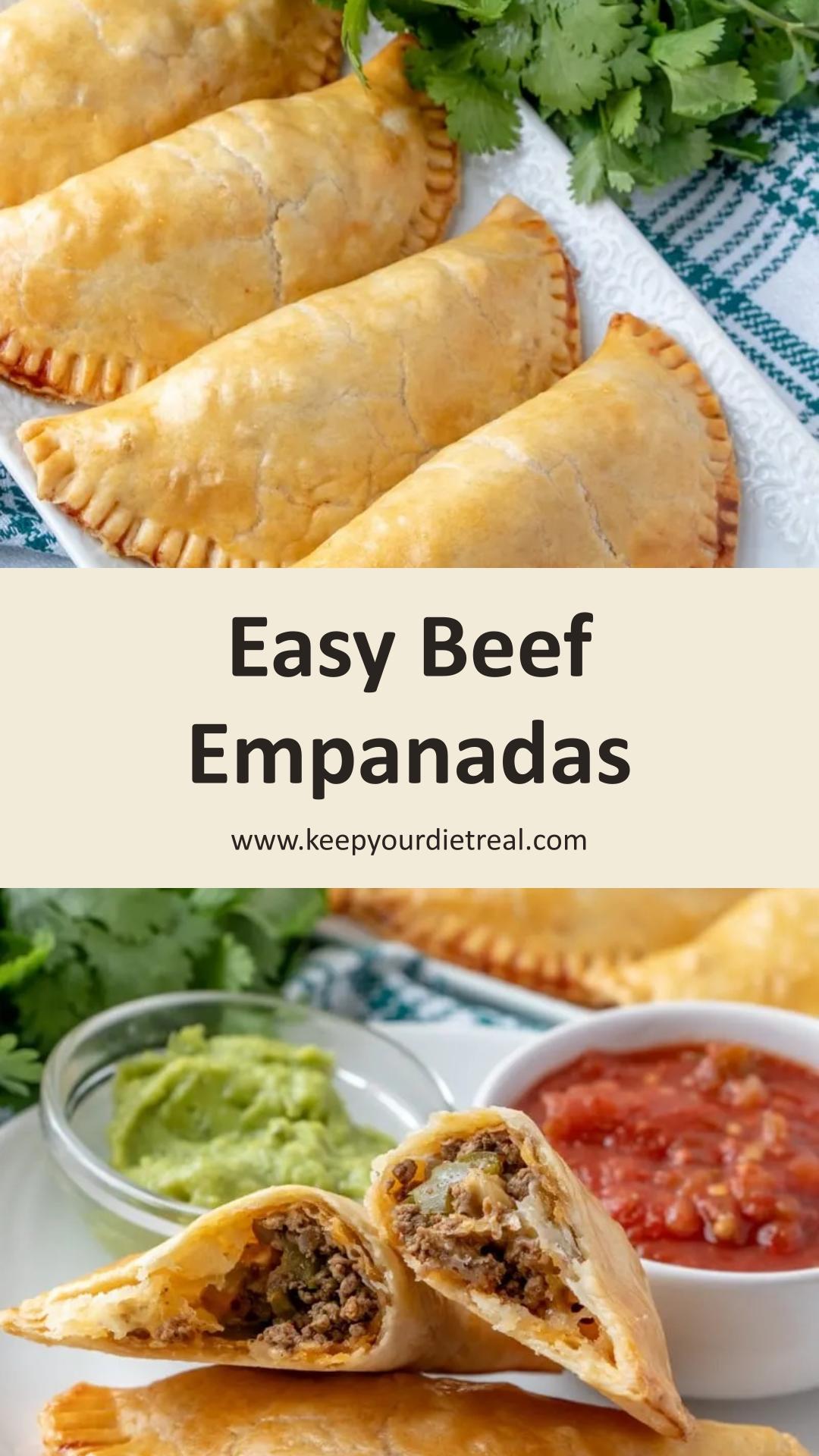 Easy Beef Empanadas with Flaky Pie Crust and Mexican Cheese — pin 1