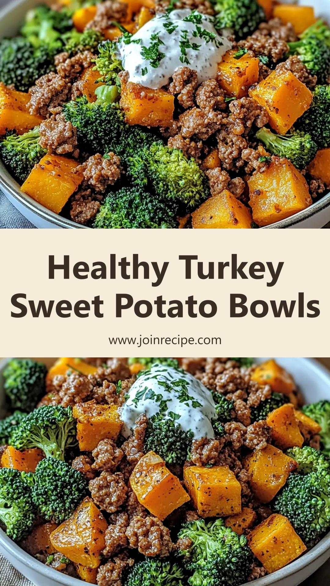 Nutritious Ground Turkey and Sweet Potato Bowls: A Wholesome Weeknight Meal — pin 1