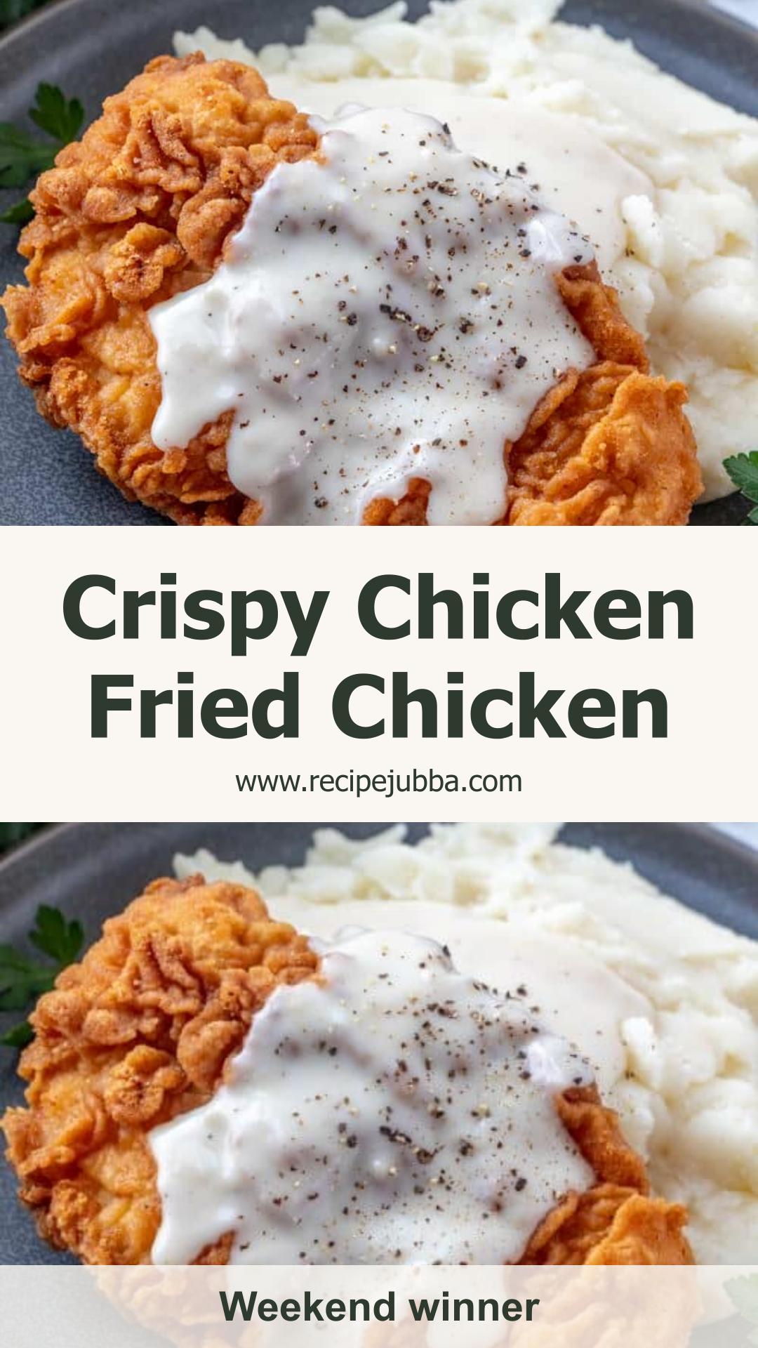 Chicken Fried Chicken with Crisp Golden Coating and Country Gravy — pin 3