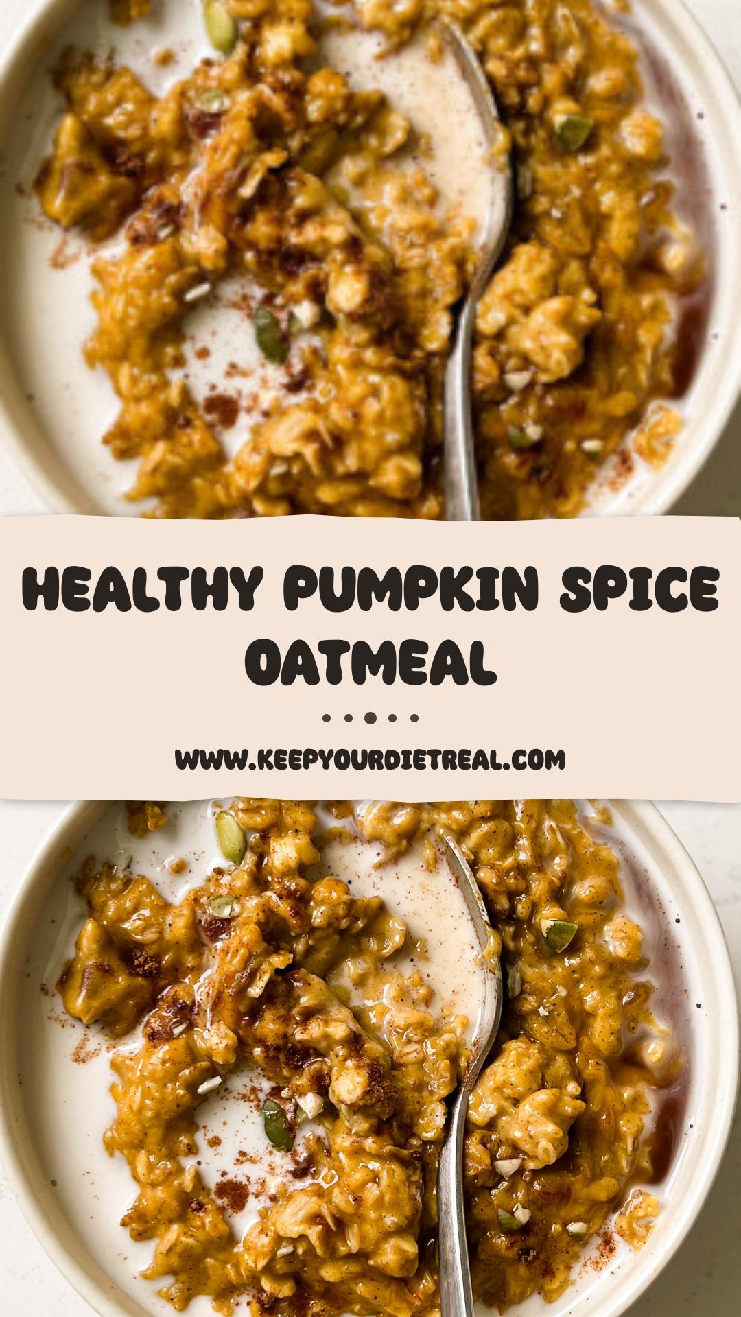 Pumpkin Spiced Oatmeal — pin 5