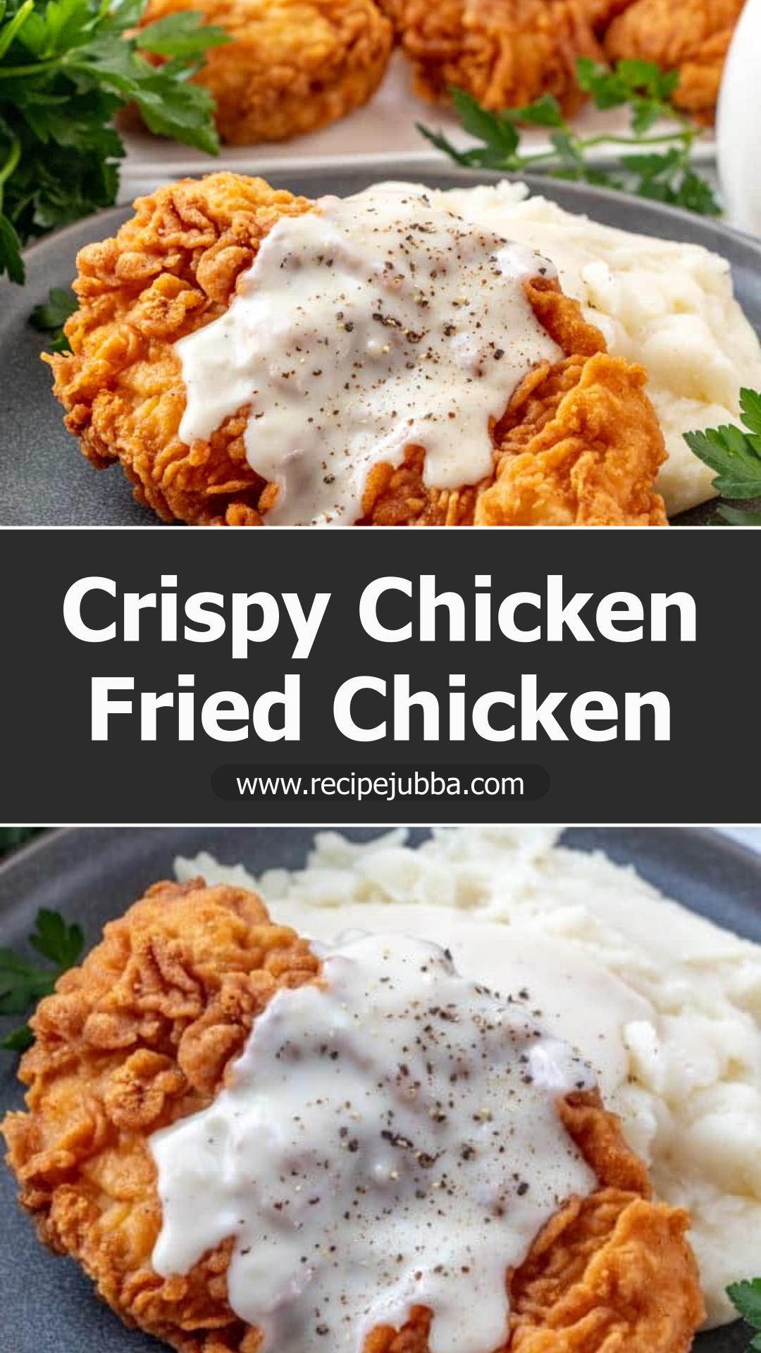 Chicken Fried Chicken with Crisp Golden Coating and Country Gravy — pin 2