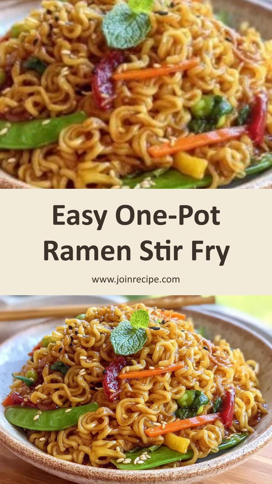 Easy One-Pot Ramen Stir Fry: Quick, Satisfying Comfort Food — pin 1