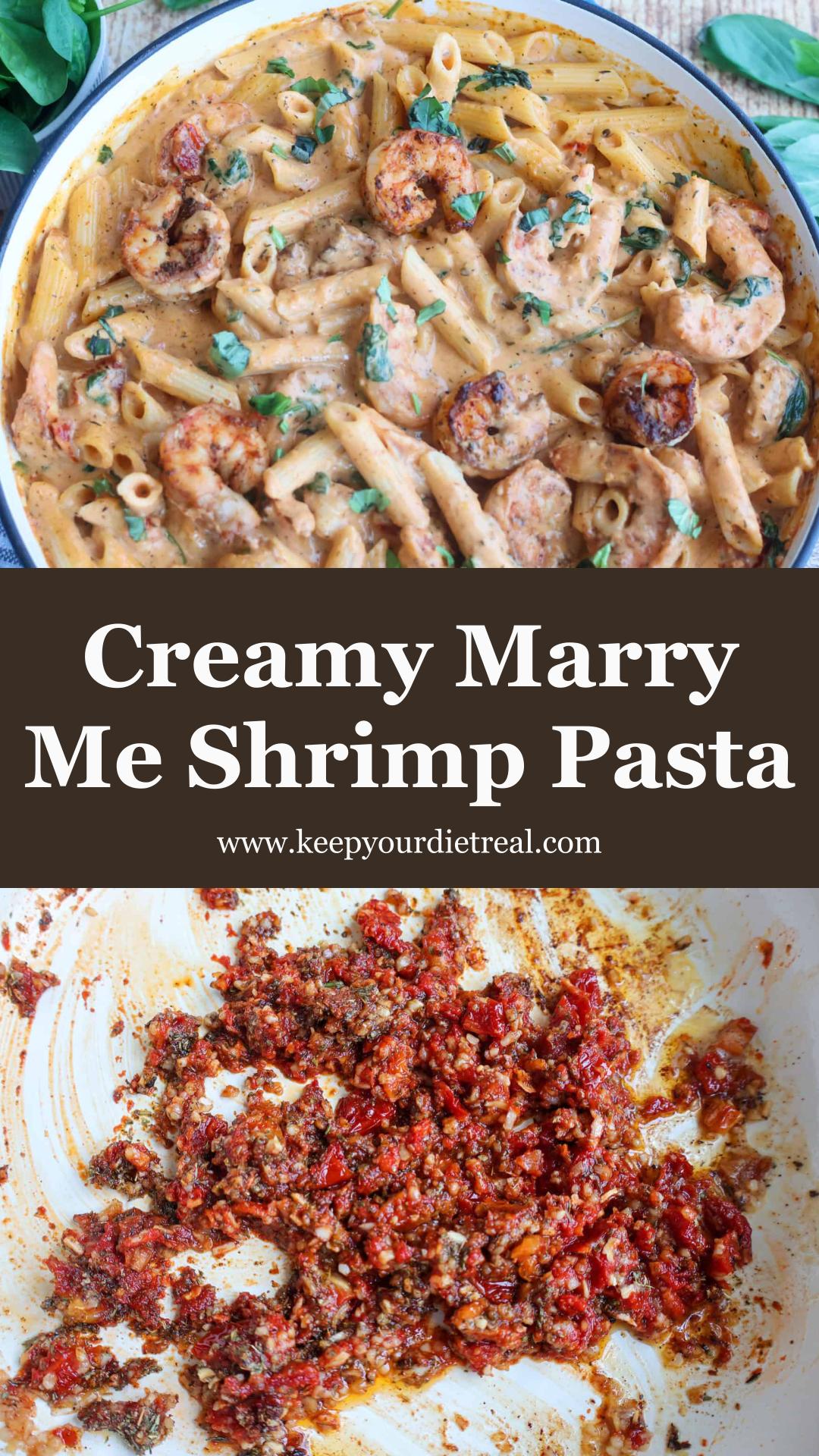 Marry Me Shrimp Pasta with Creamy Sun-Dried Tomato Sauce — pin 2