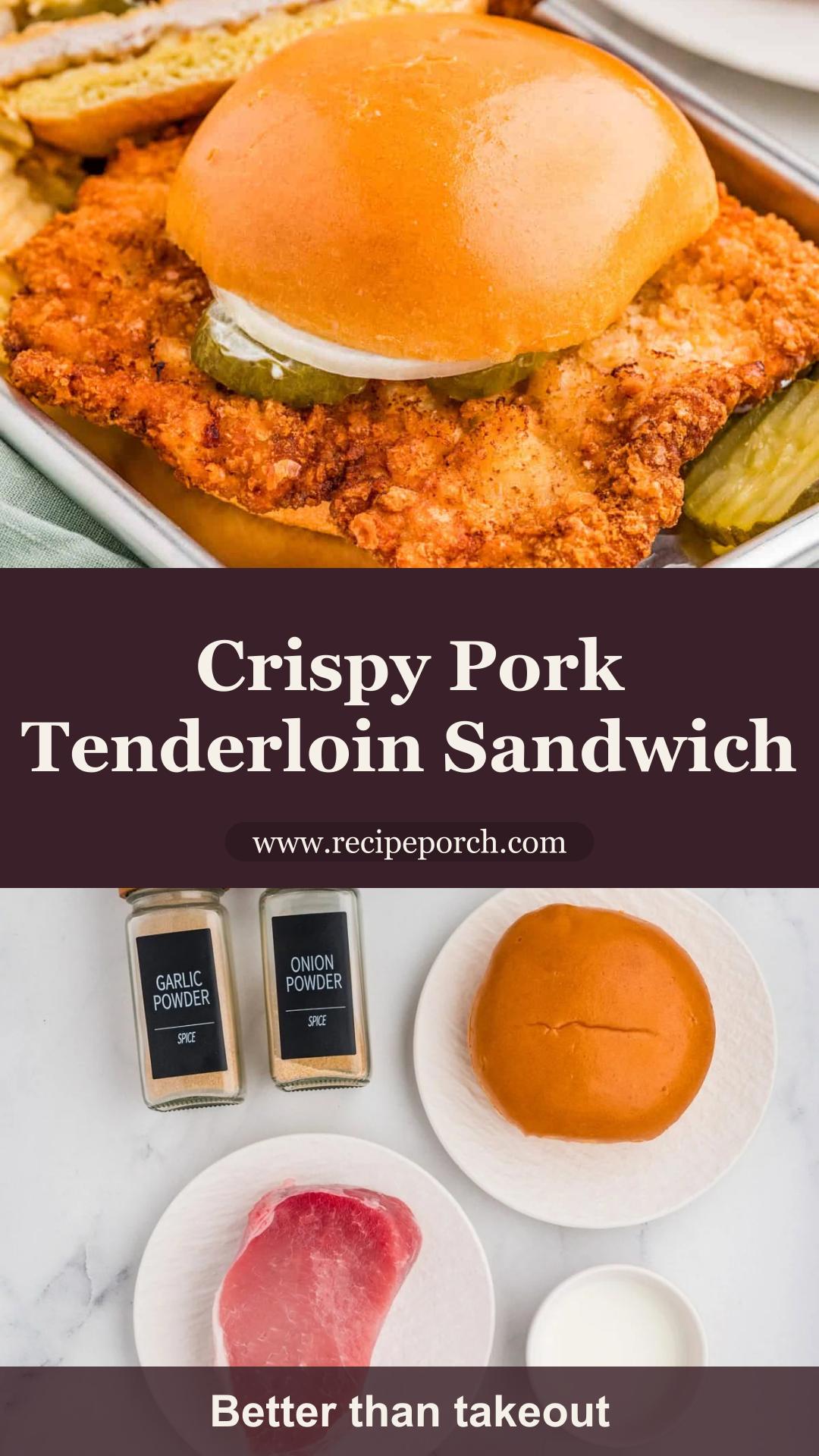 Pork Tenderloin Sandwich with Crunchy Ritz Cracker Coating — pin 6