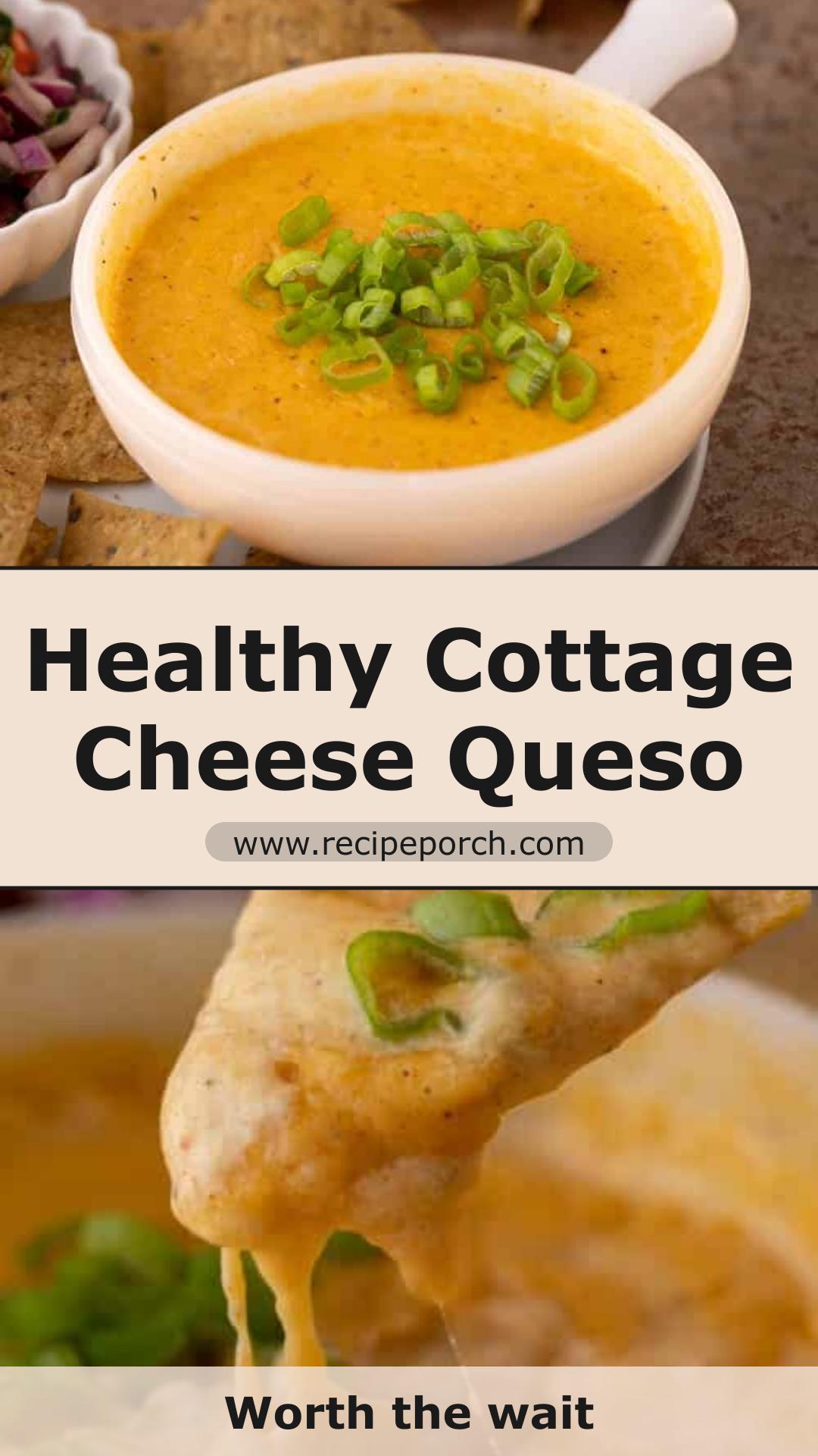 High-Protein Cottage Cheese Queso with Sharp Cheddar and Taco Seasoning — pin 2