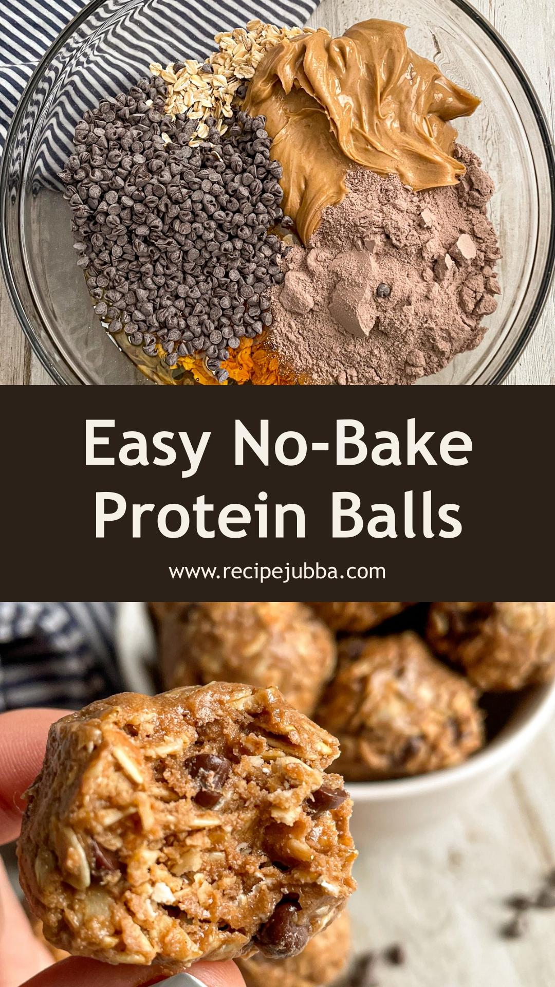 No-Bake Chocolate Peanut Butter Protein Balls: Easy Grab-and-Go Snack — pin 3