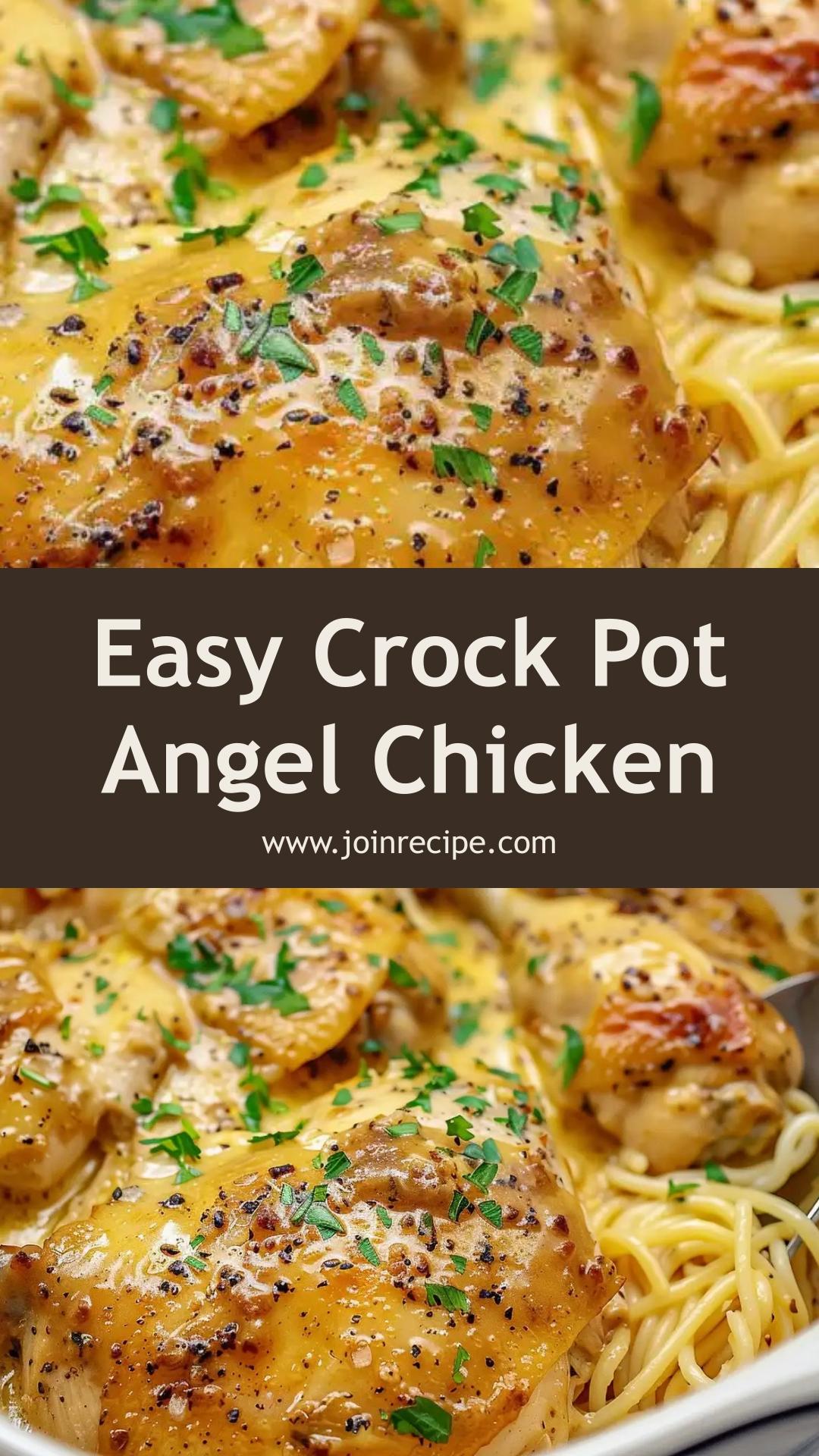 Crock Pot Angel Chicken: Easy Slow-Cooked Comfort Meal — pin 3