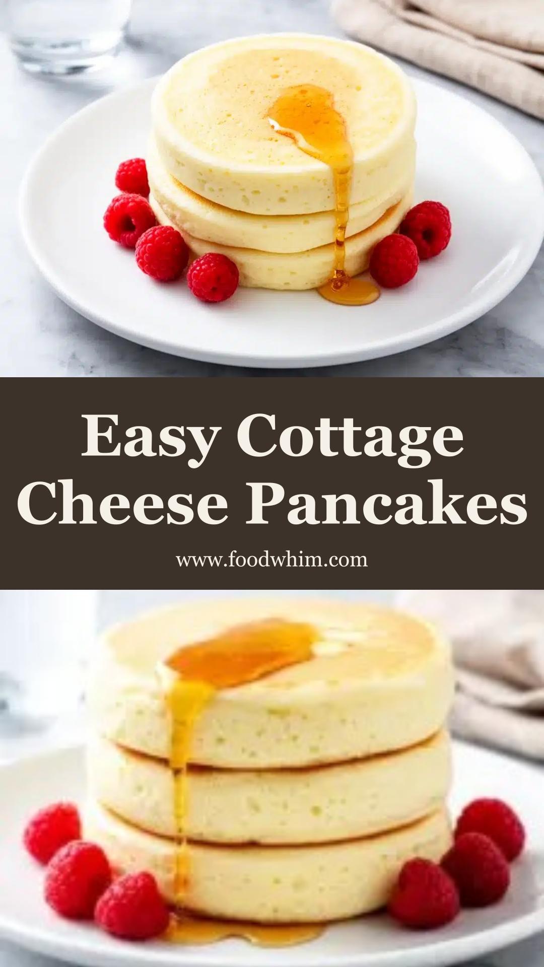 High-Protein Cottage Cheese Pancakes: 3-Ingredient Meal Prep — pin 1
