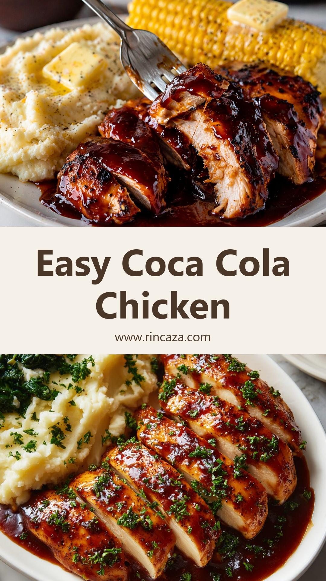 Crockpot Coca Cola Chicken: Easy Sweet and Savory Comfort Food — pin 2