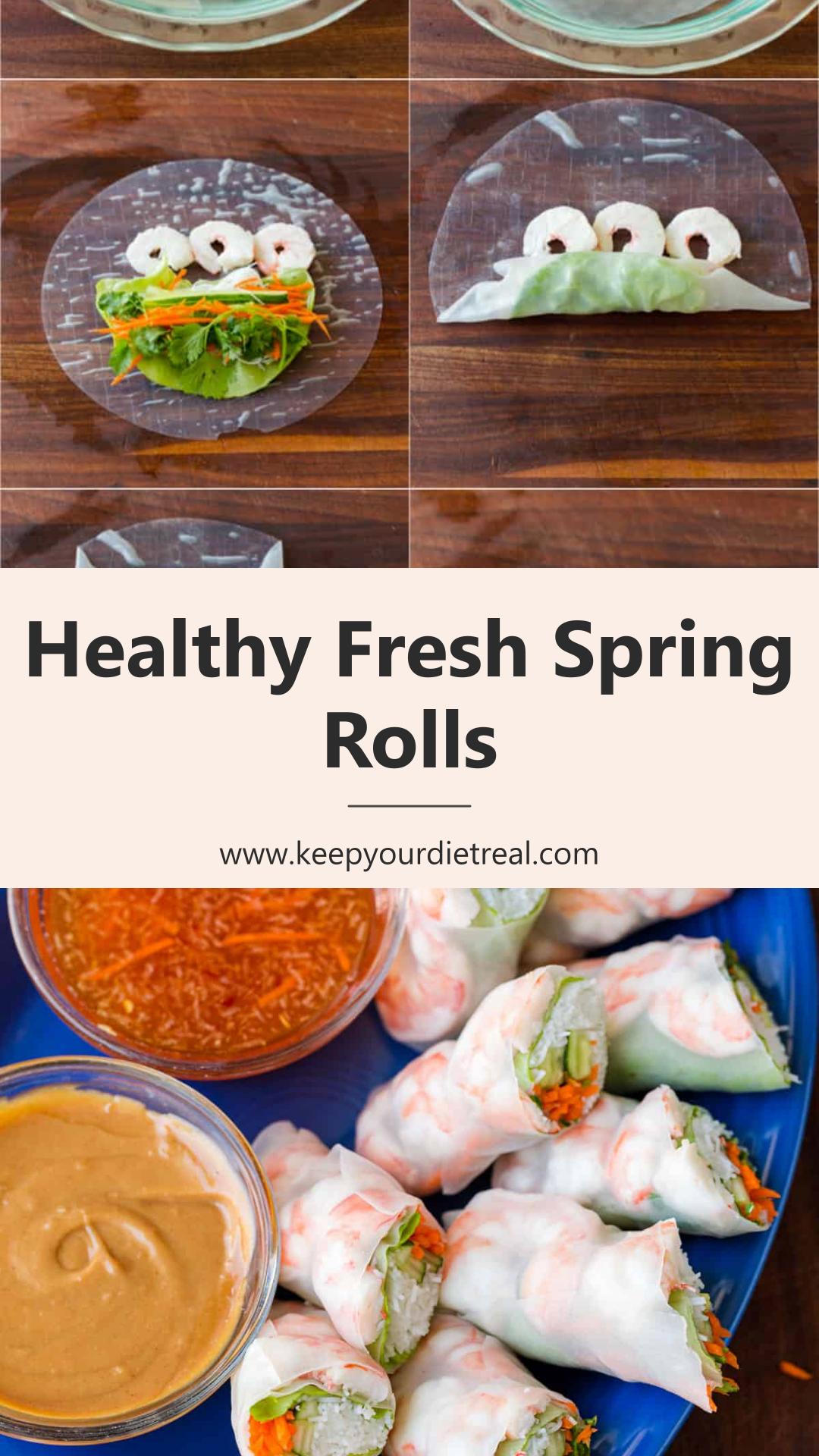 How to make Fresh Spring Rolls — pin 2