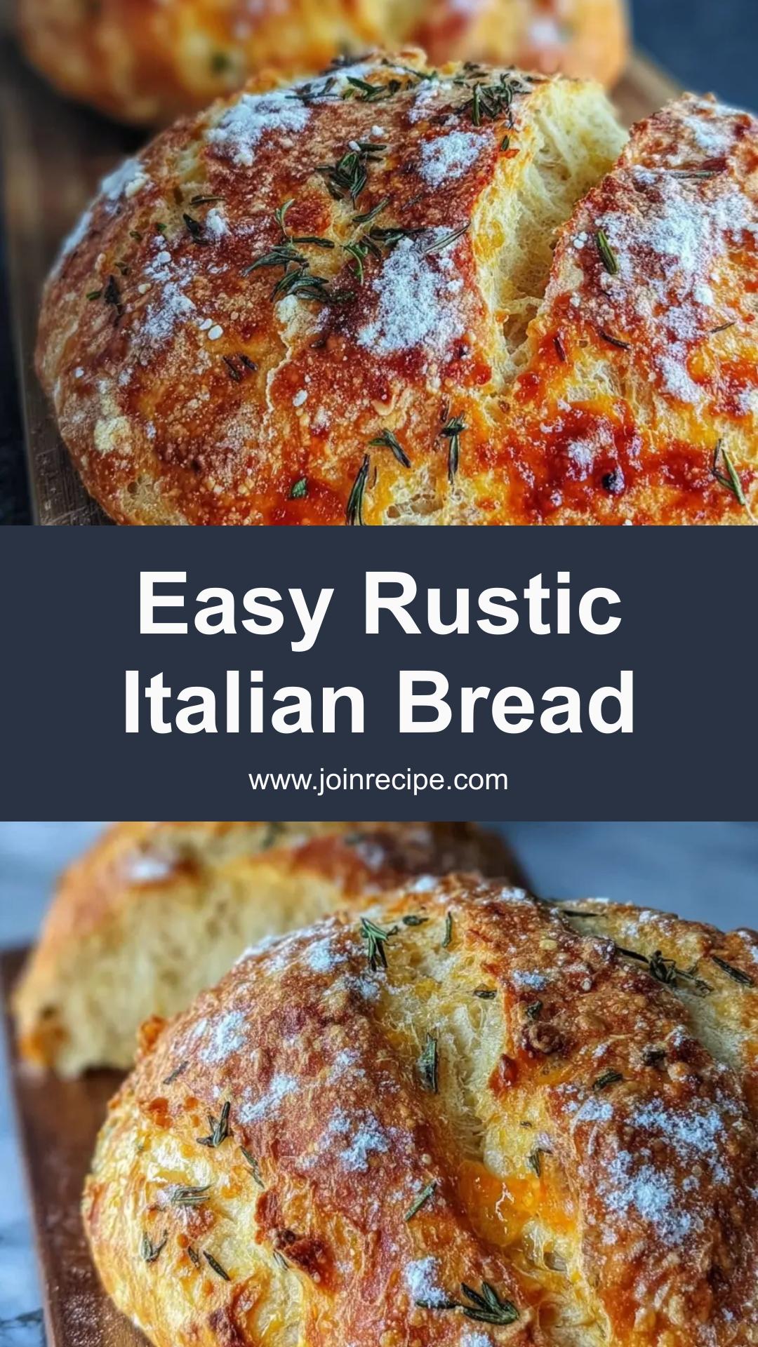 Easy Italian Bread: A Rustic Loaf with Irresistible Aroma — pin 2