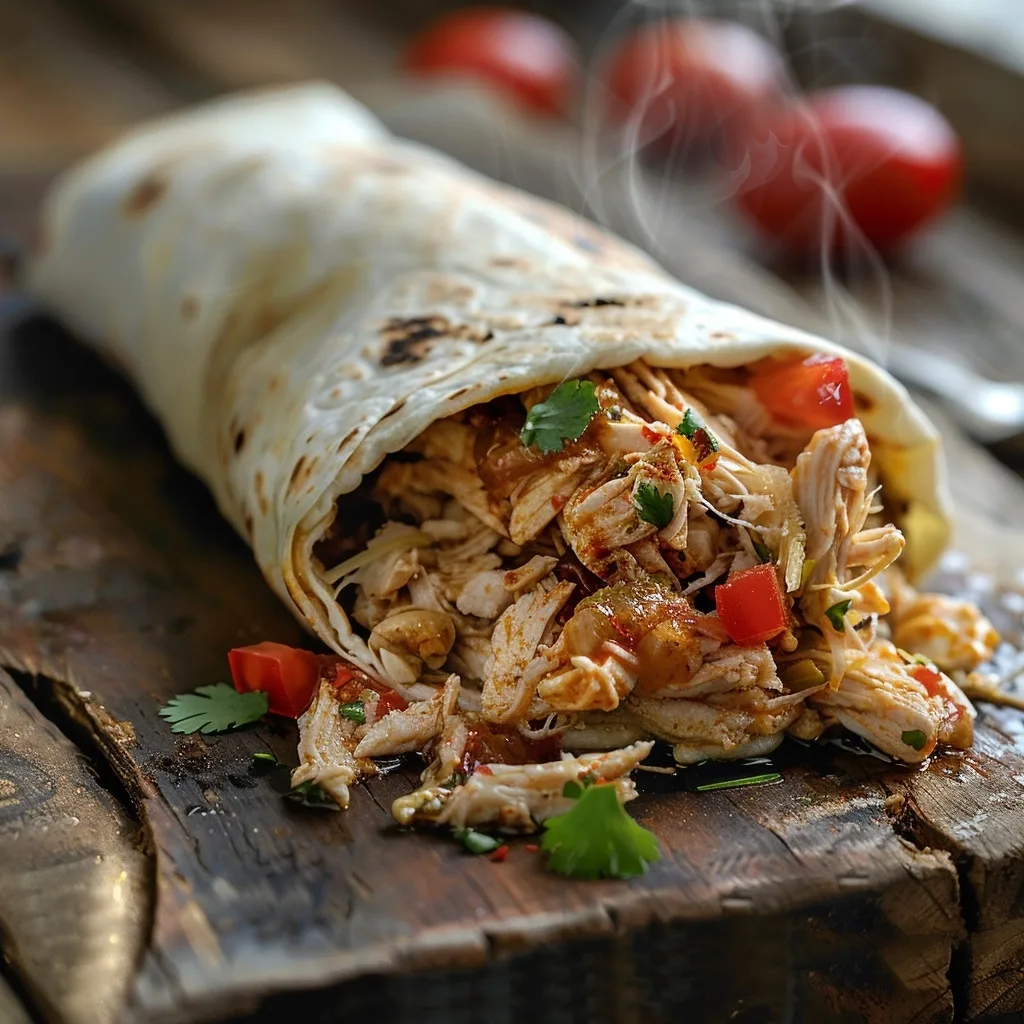Healthy Shredded Chicken Wraps: A Quick Lunch Solution with Crunchy Romaine