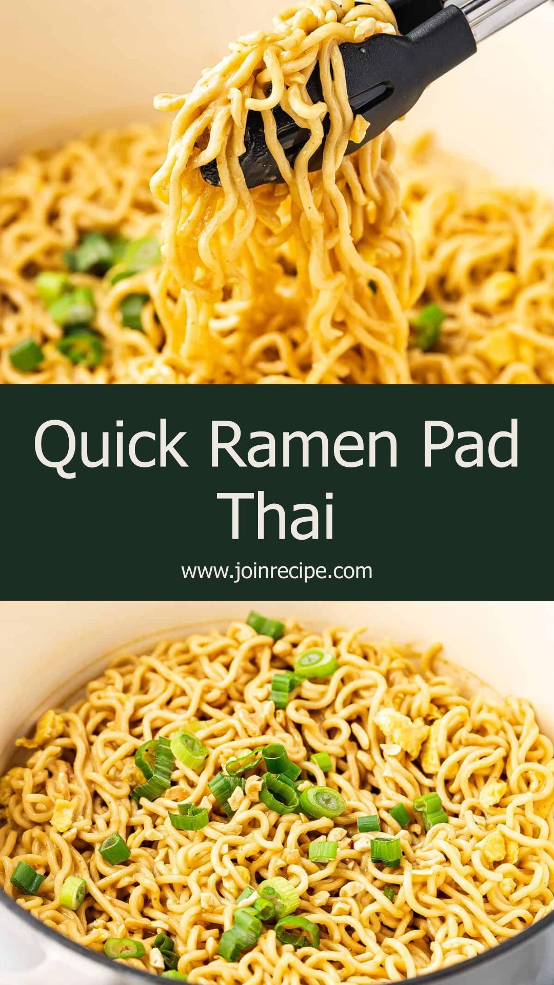 Ramen Pad Thai: Quick and Flavorful Weeknight Dinner — pin 1