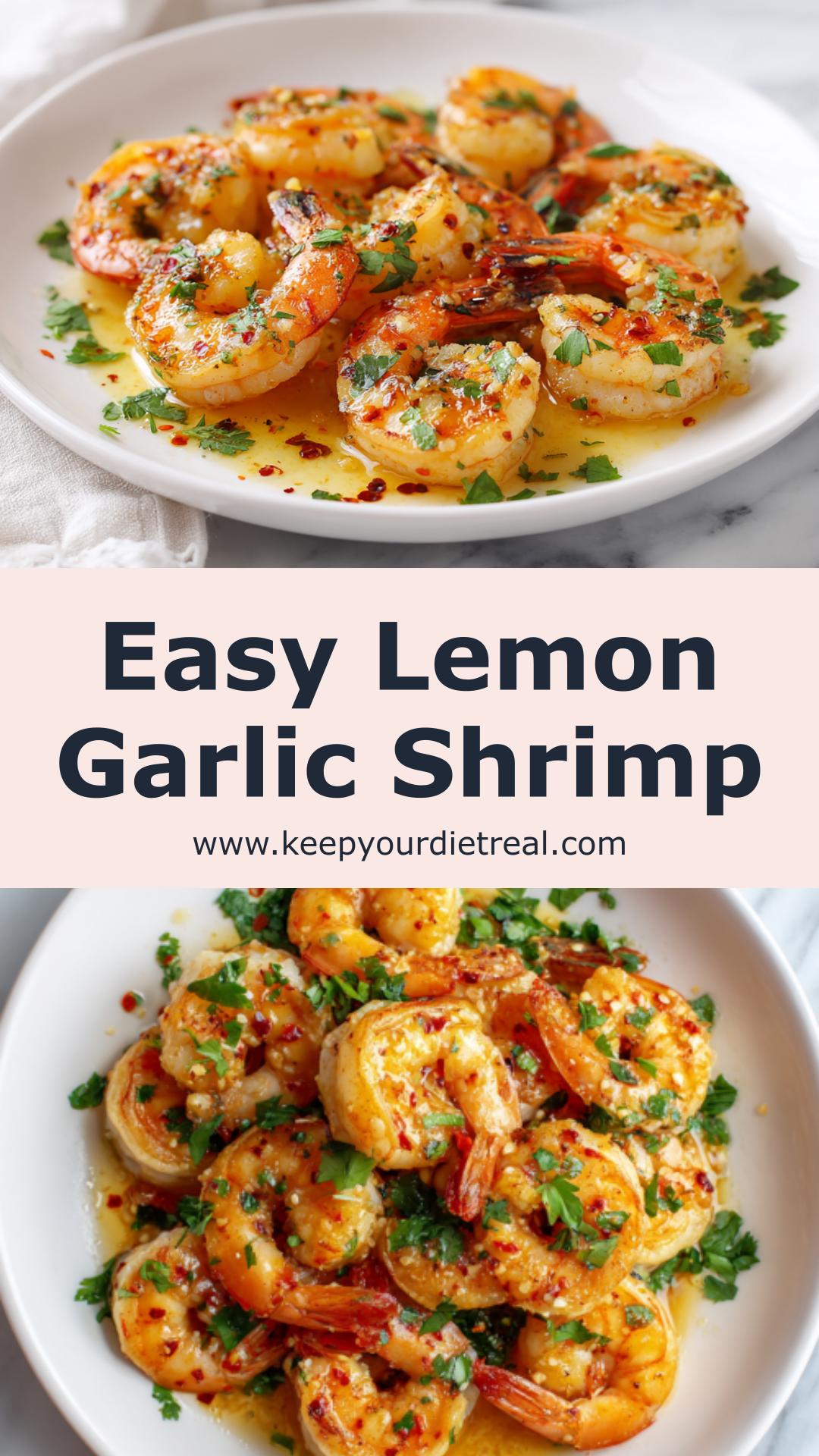 Spicy Lemon Garlic Shrimp with Buttery Citrus Sauce — pin 2