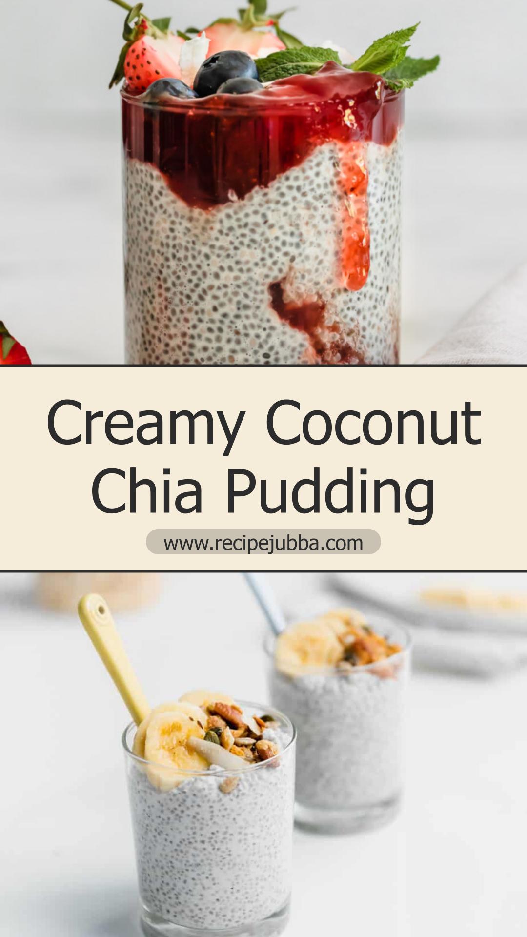 Coconut Cream Chia Pudding: Creamy Make-Ahead Breakfast — pin 1
