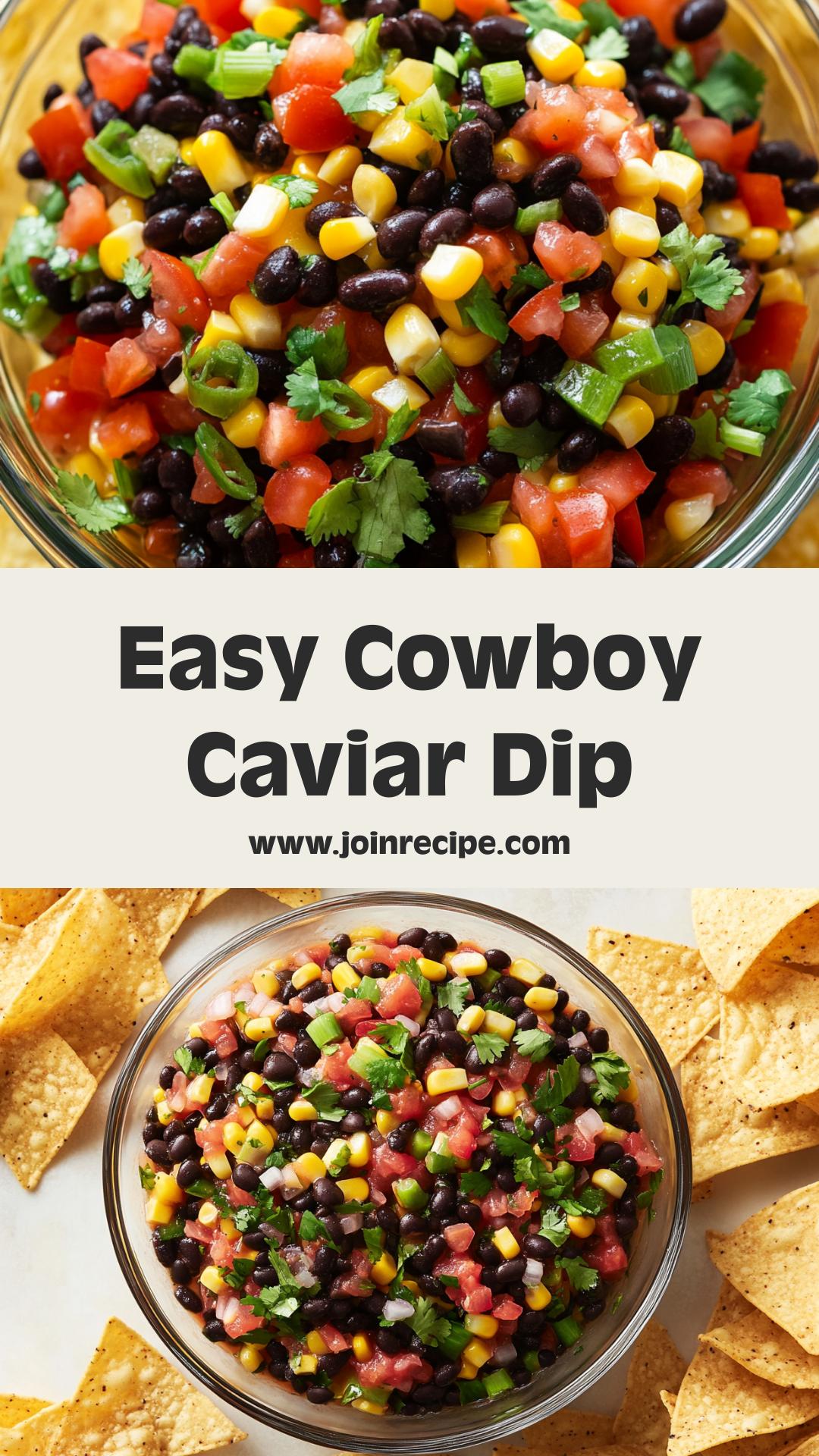 Cowboy Caviar with Rotel: A Fresh and Zesty Colorful Dip — pin 2