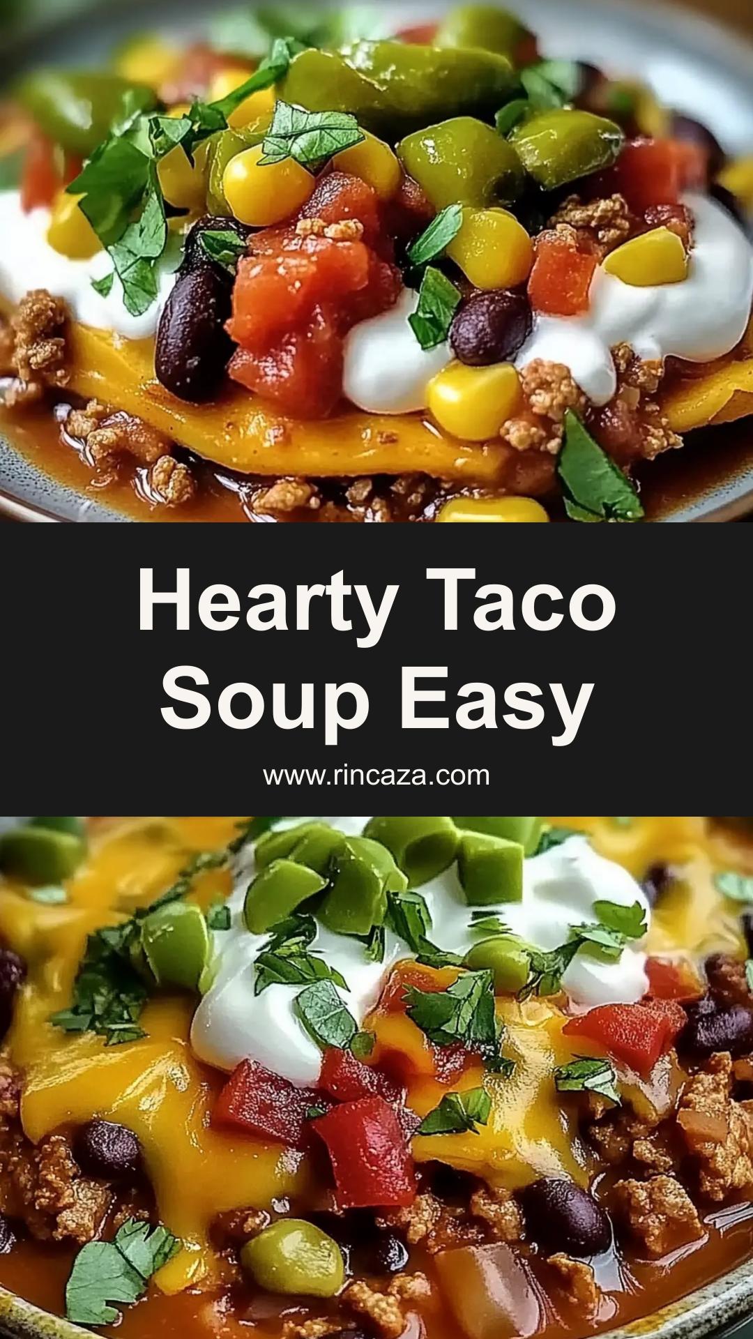 Hearty Taco Soup: A Quick and Customizable Comfort Food — pin 2