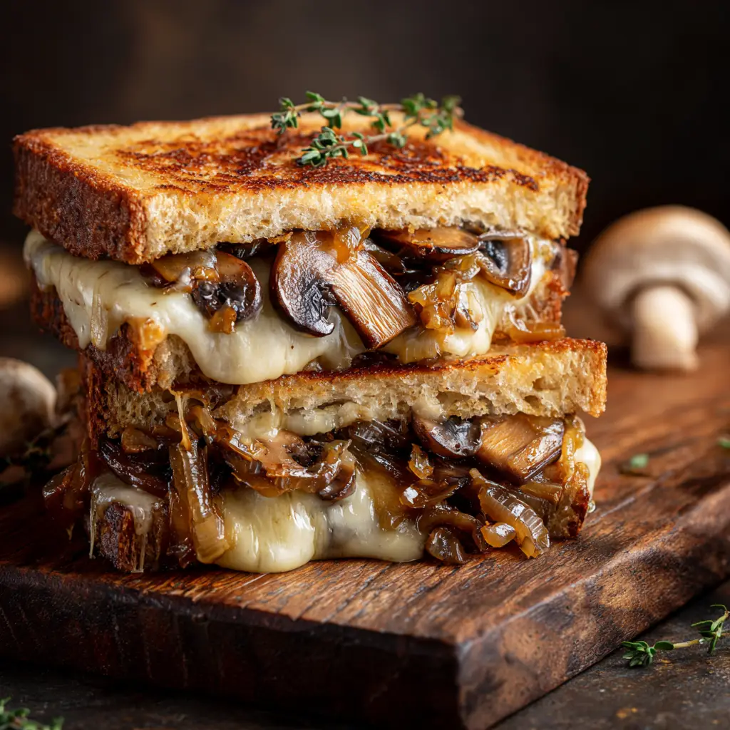 Mushroom Melt with Gruyère and Caramelized Onions