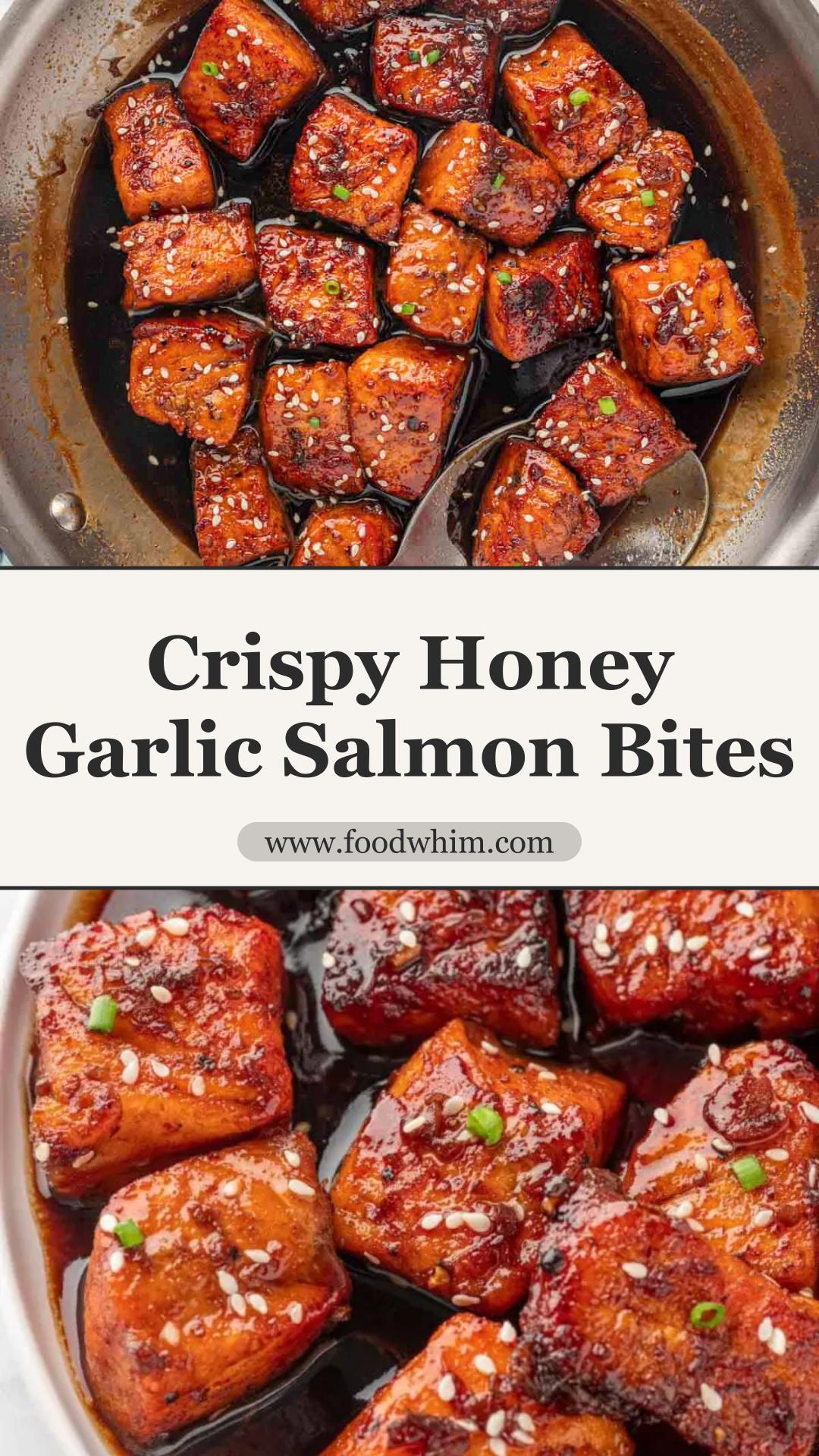 Honey Garlic Salmon Bites with Crisp Golden Edges — pin 3