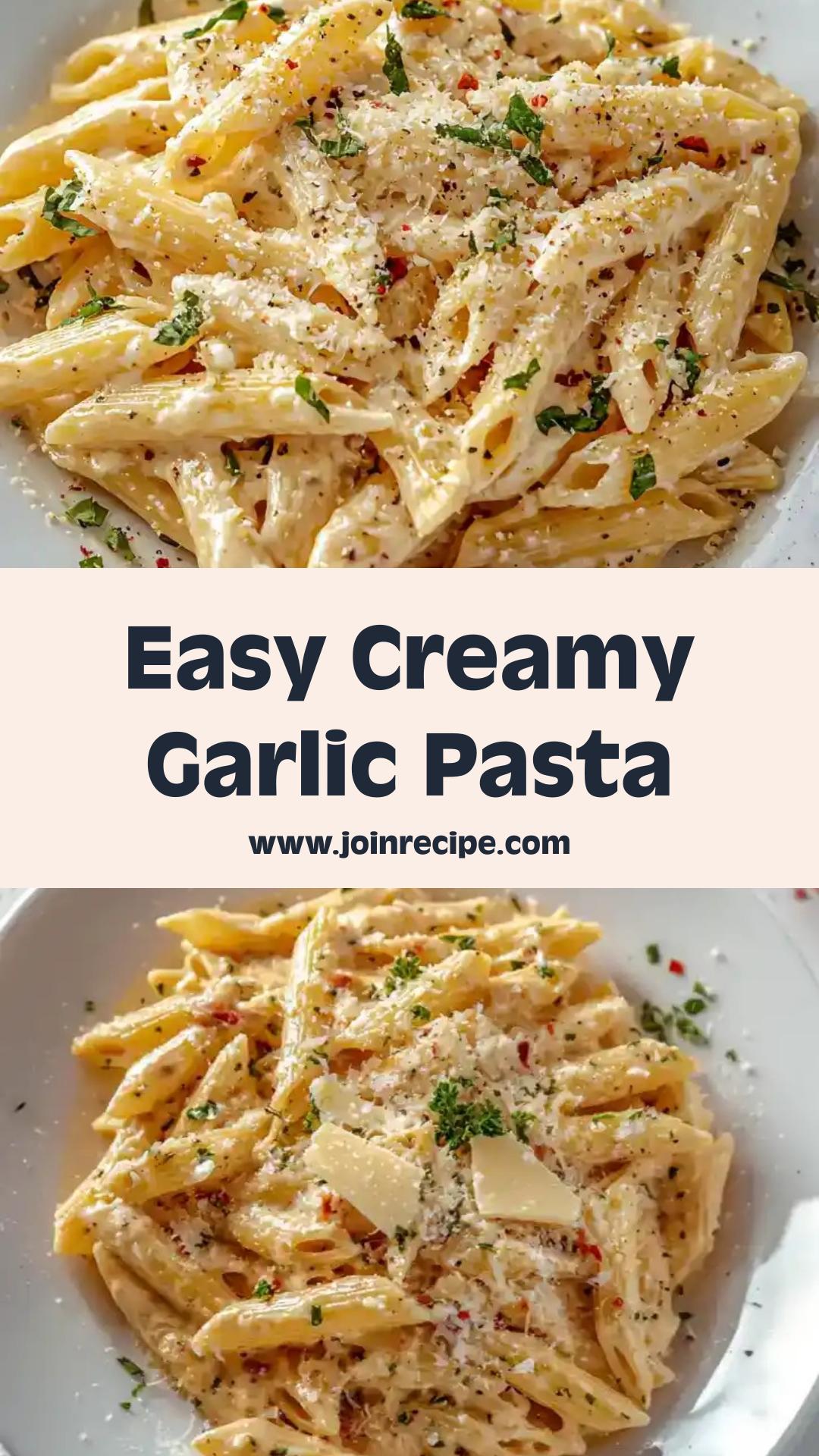 One Pot Creamy Garlic Pasta: A Quick 20-Minute Dinner Solution — pin 2