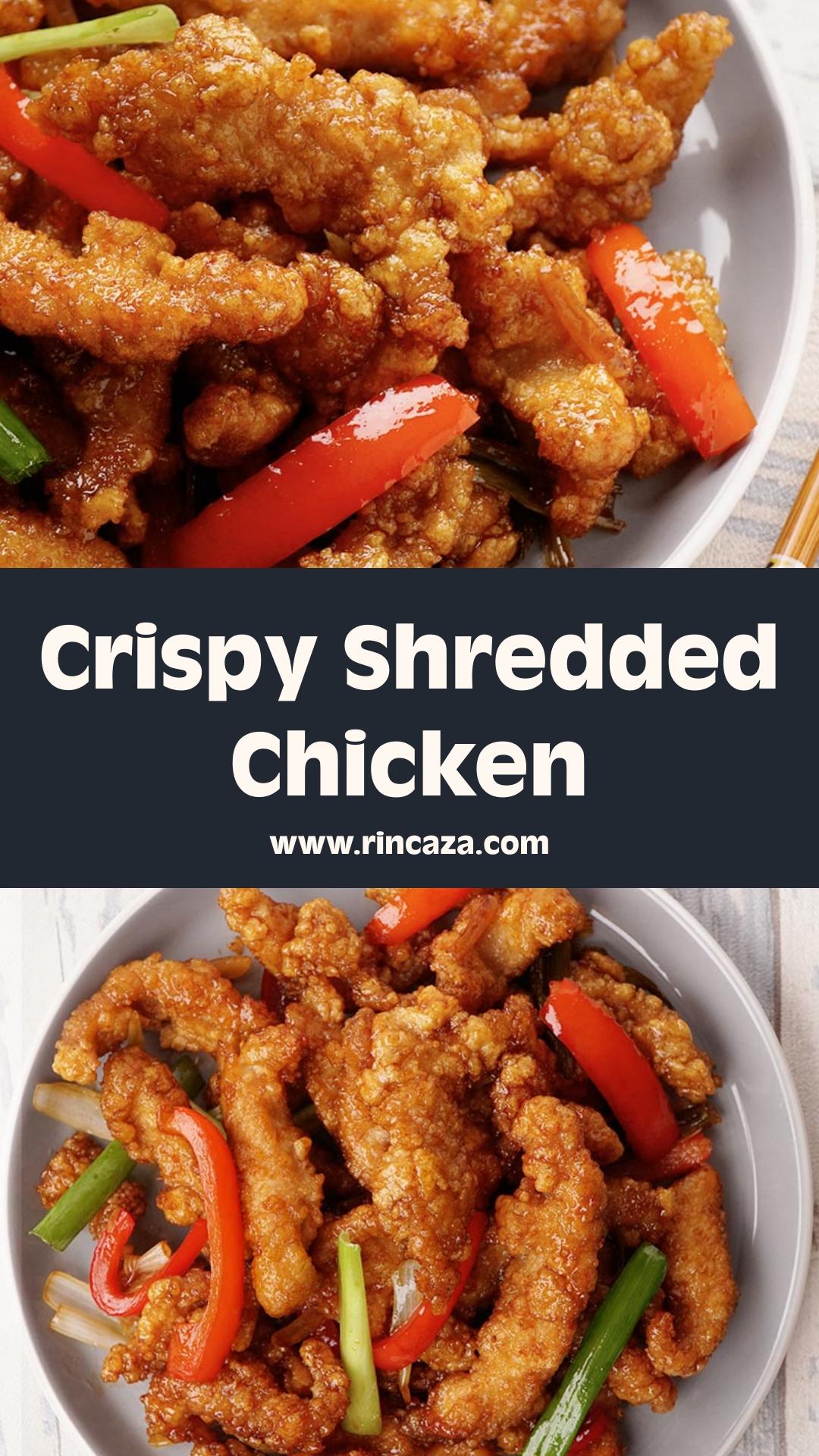 Crispy Shredded Chicken with Sweet, Sour and Savoury Sauce — pin 3