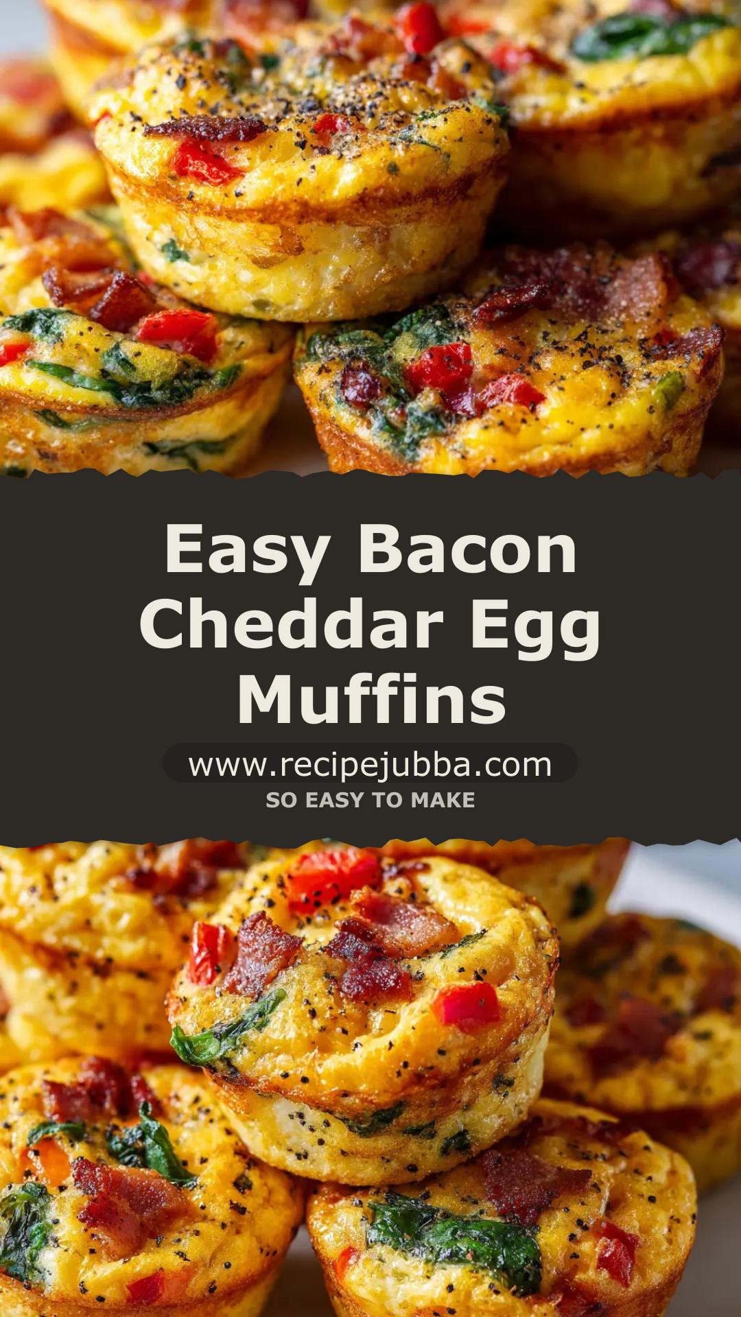 Make-Ahead Egg Muffins With Bacon and Cheddar — pin 2