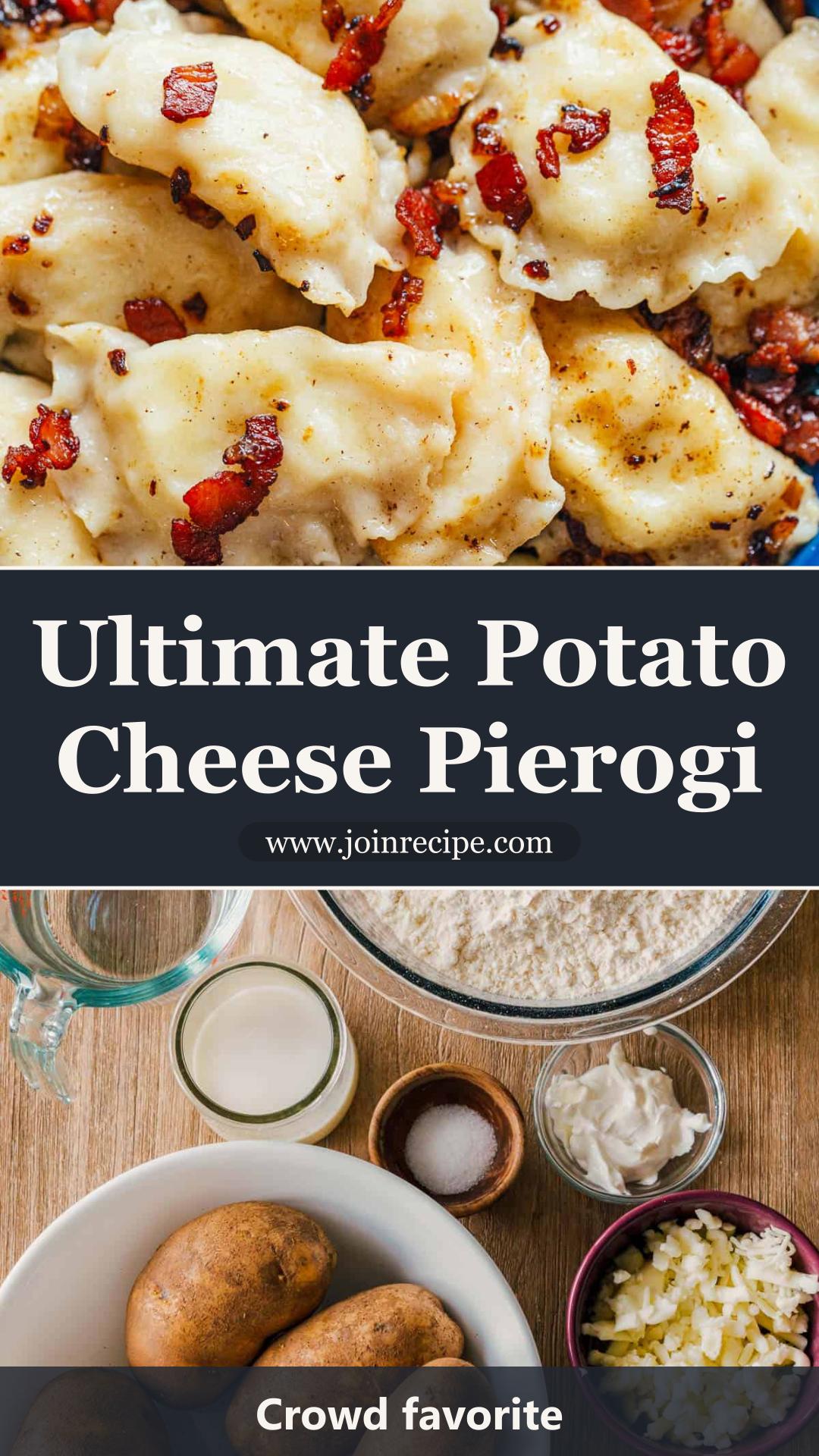 Homemade Potato Cheese Pierogi With Crisp Bacon Butter — pin 4