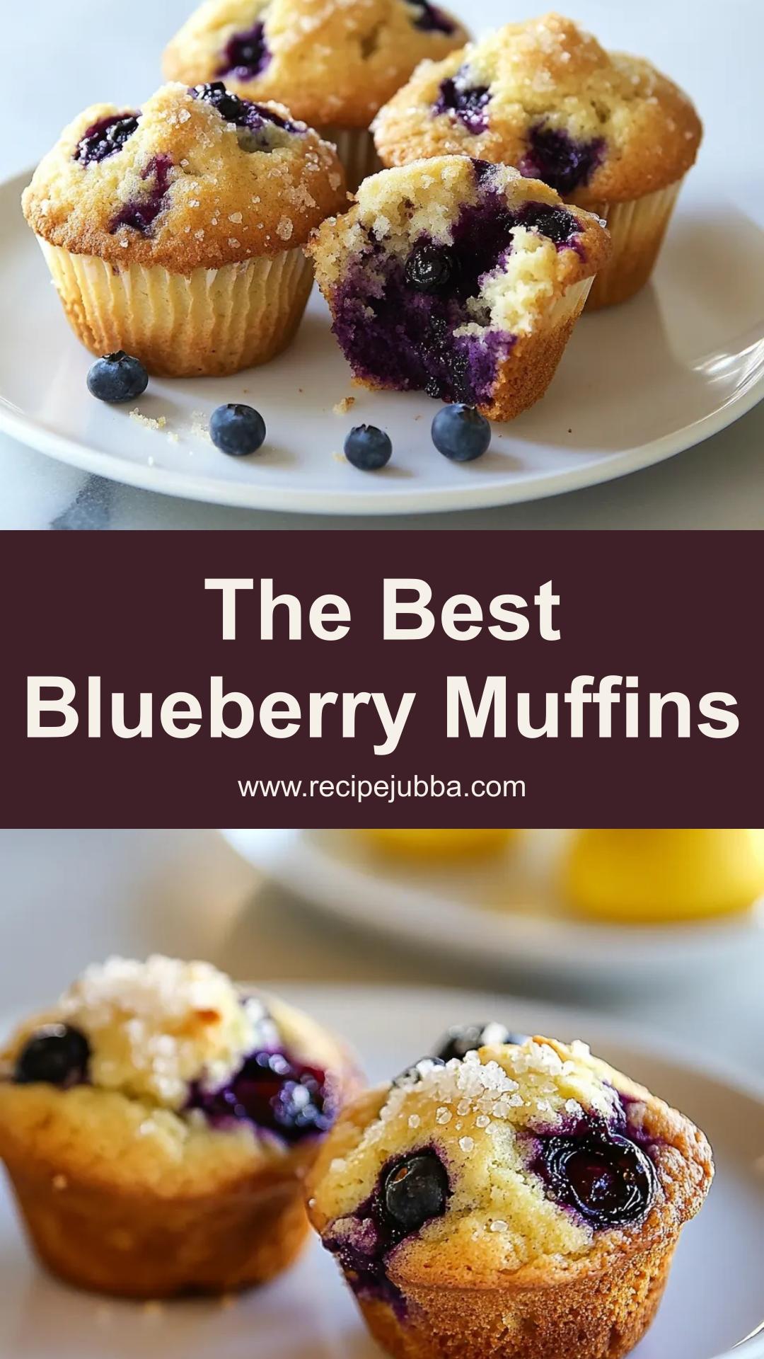 Blueberry Muffins: Classic Comfort with Crunchy Topping — pin 3
