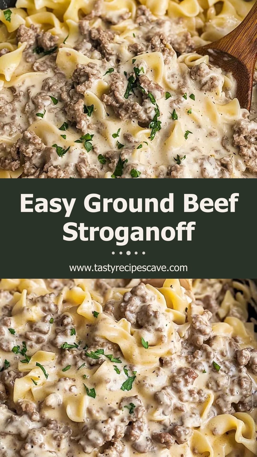 30-Minute Ground Beef Stroganoff: Easy Family Dinner — pin 3