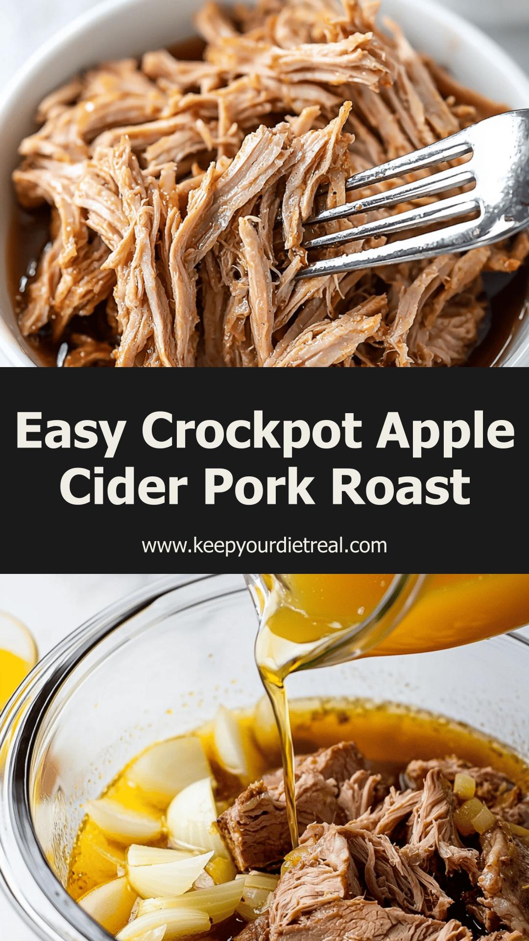 Crockpot Apple Cider Pork Roast with Warm Cinnamon and Nutmeg — pin 3