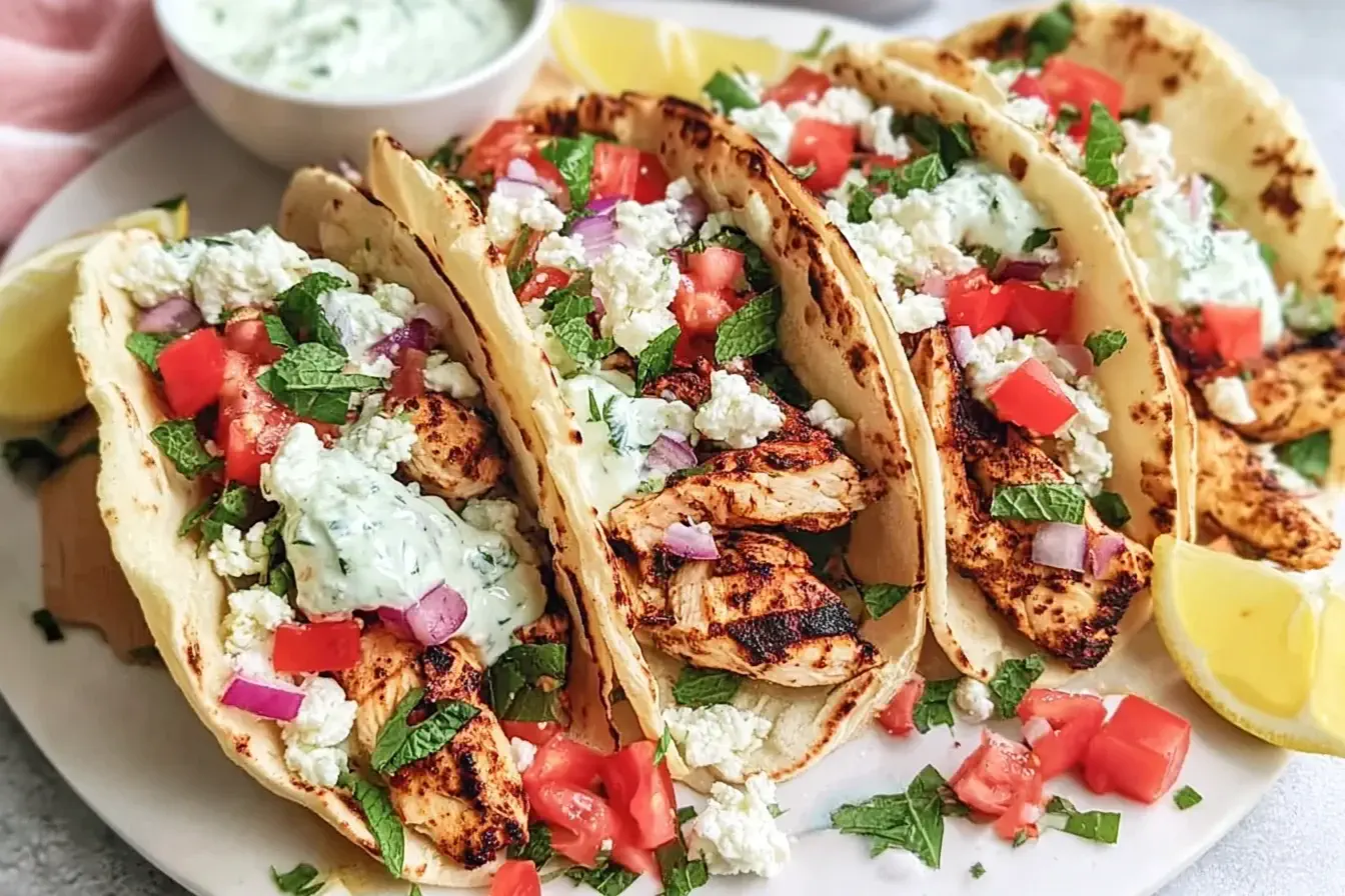 Mediterranean Chicken Tacos: Quick and Flavorful Weeknight Meal