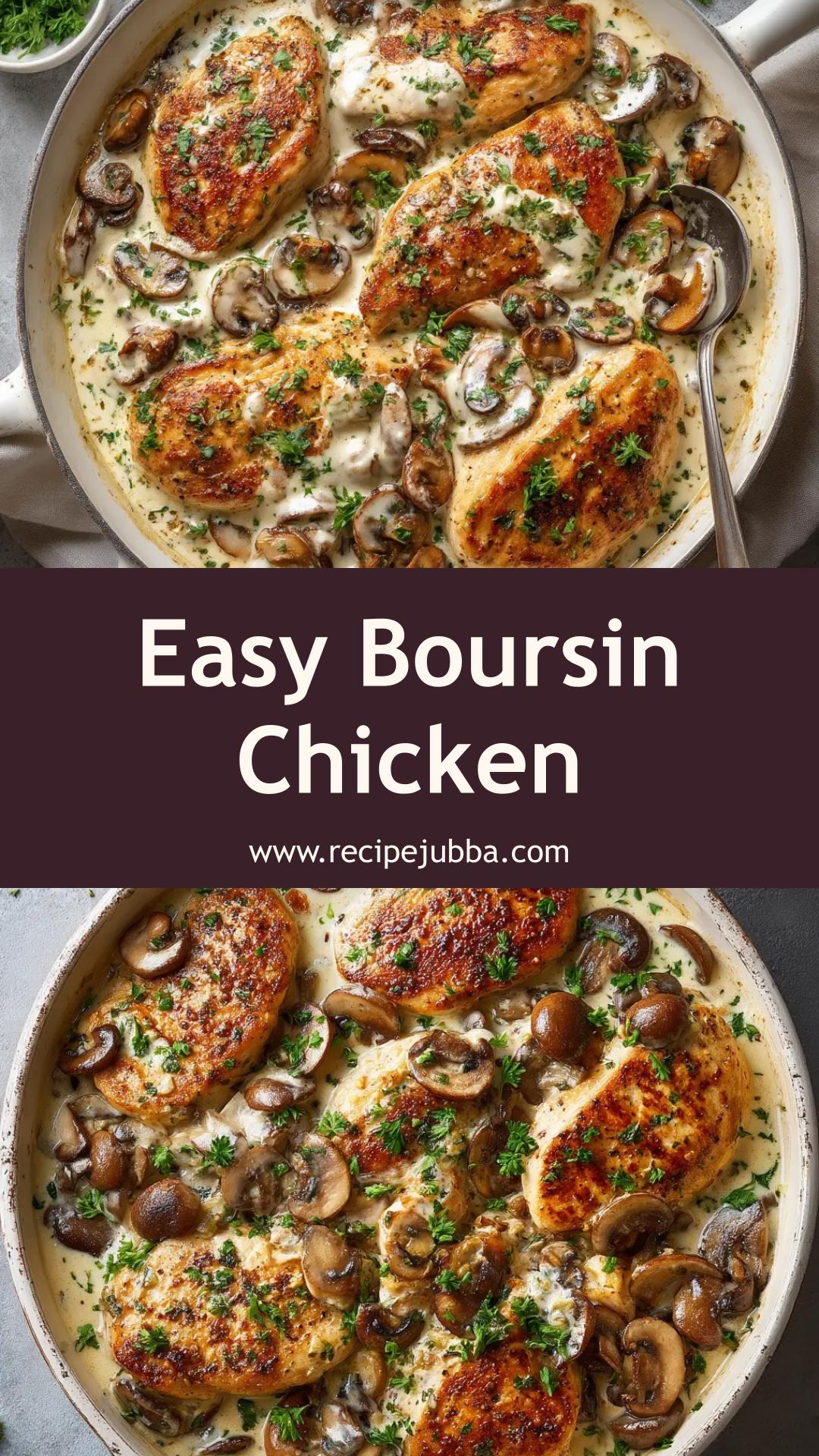 Boursin Chicken: A 30-Minute Skillet Dinner — pin 1