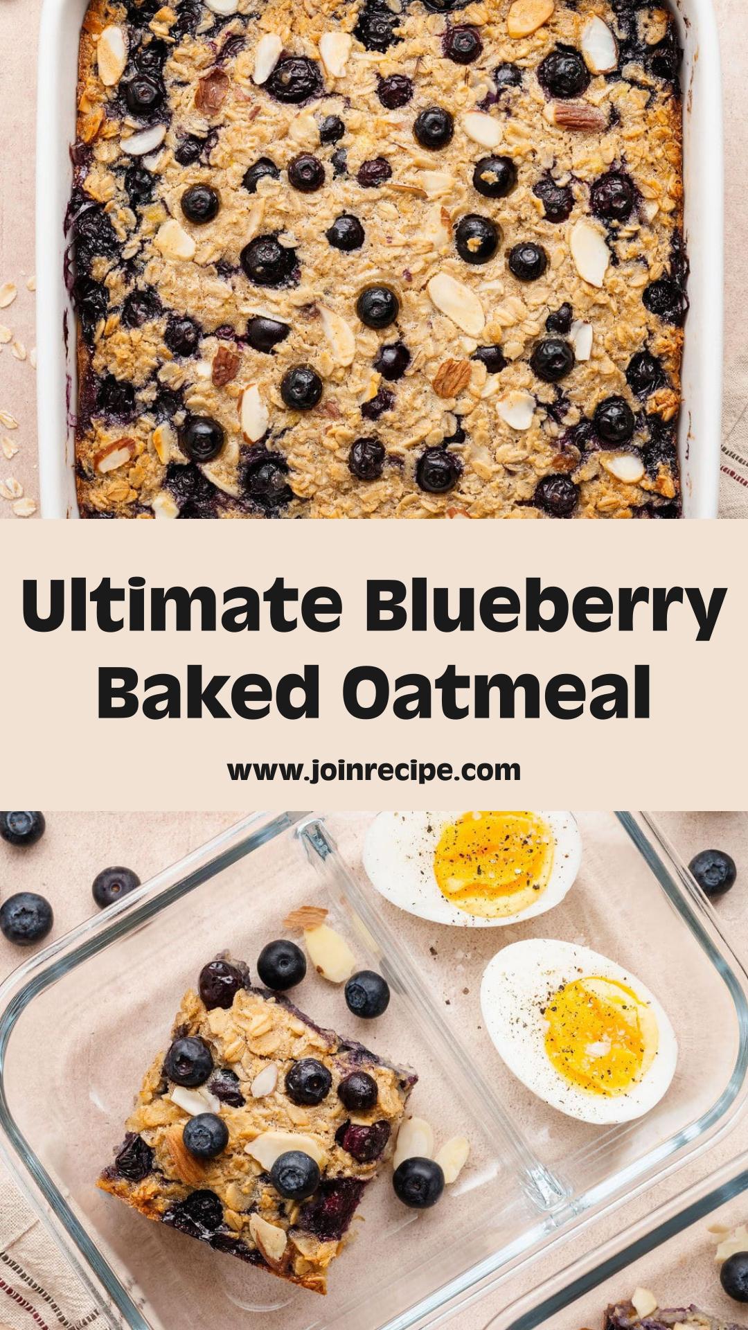Blueberry Baked Oatmeal — pin 1