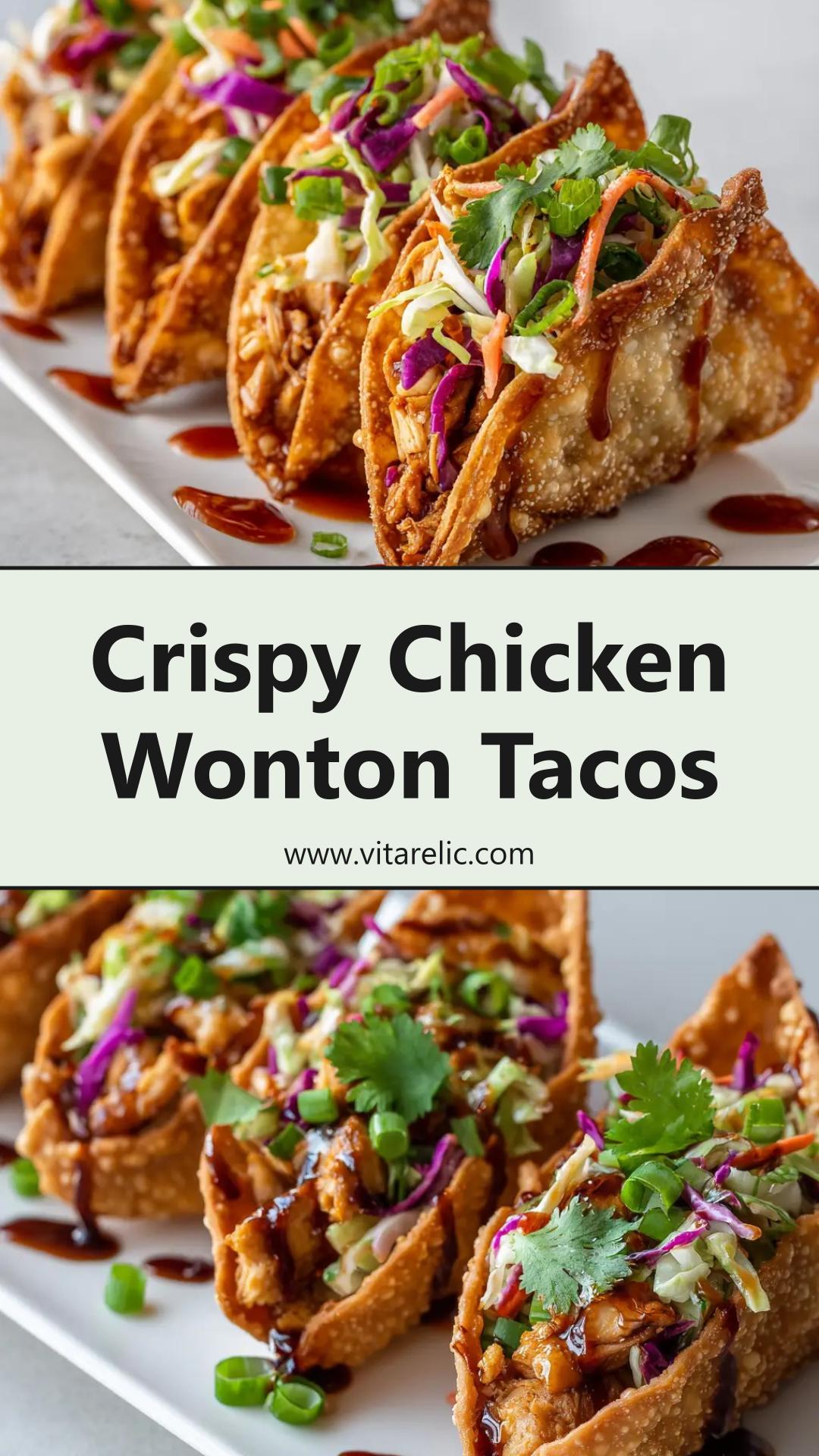 Applebee's Chicken Wonton Tacos with Sweet Chili Sauce — pin 1
