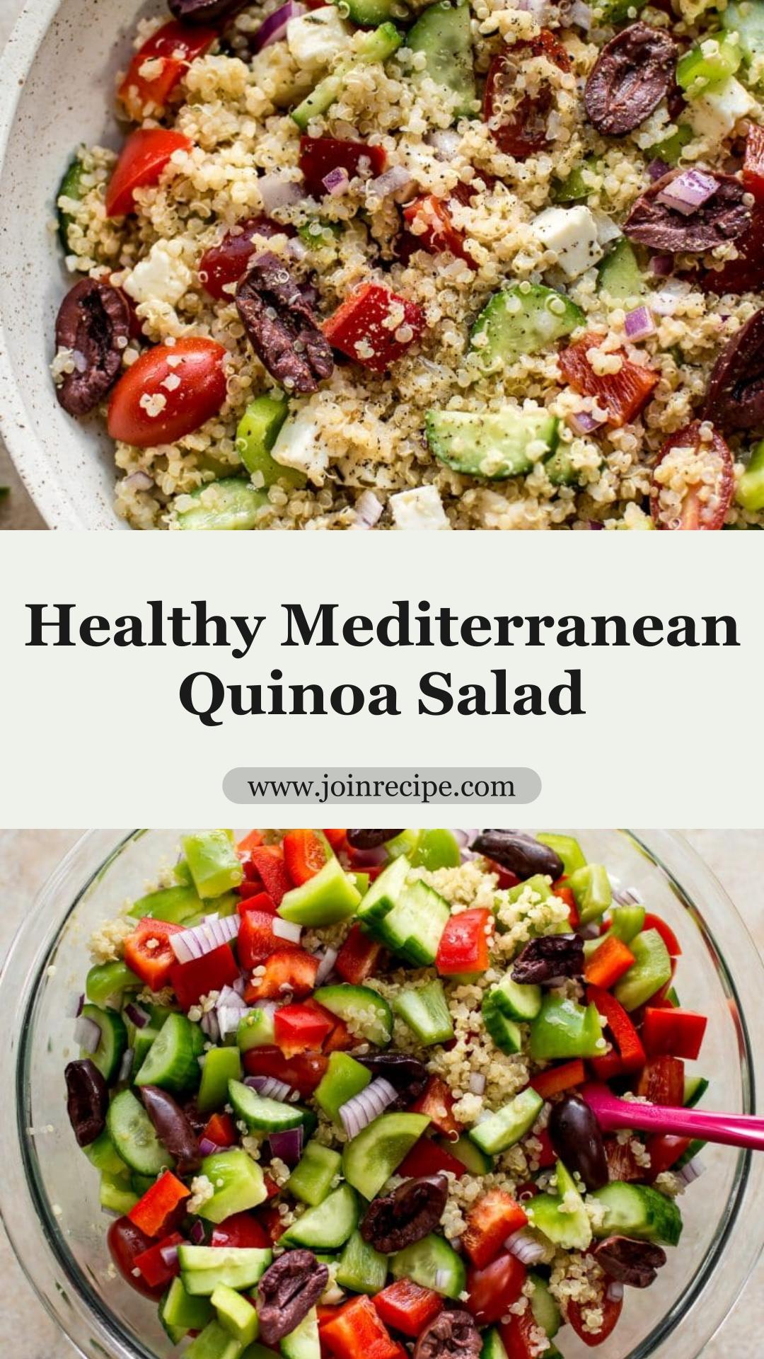Mediterranean Quinoa Salad With Briny Olives and Crumbly Feta — pin 3