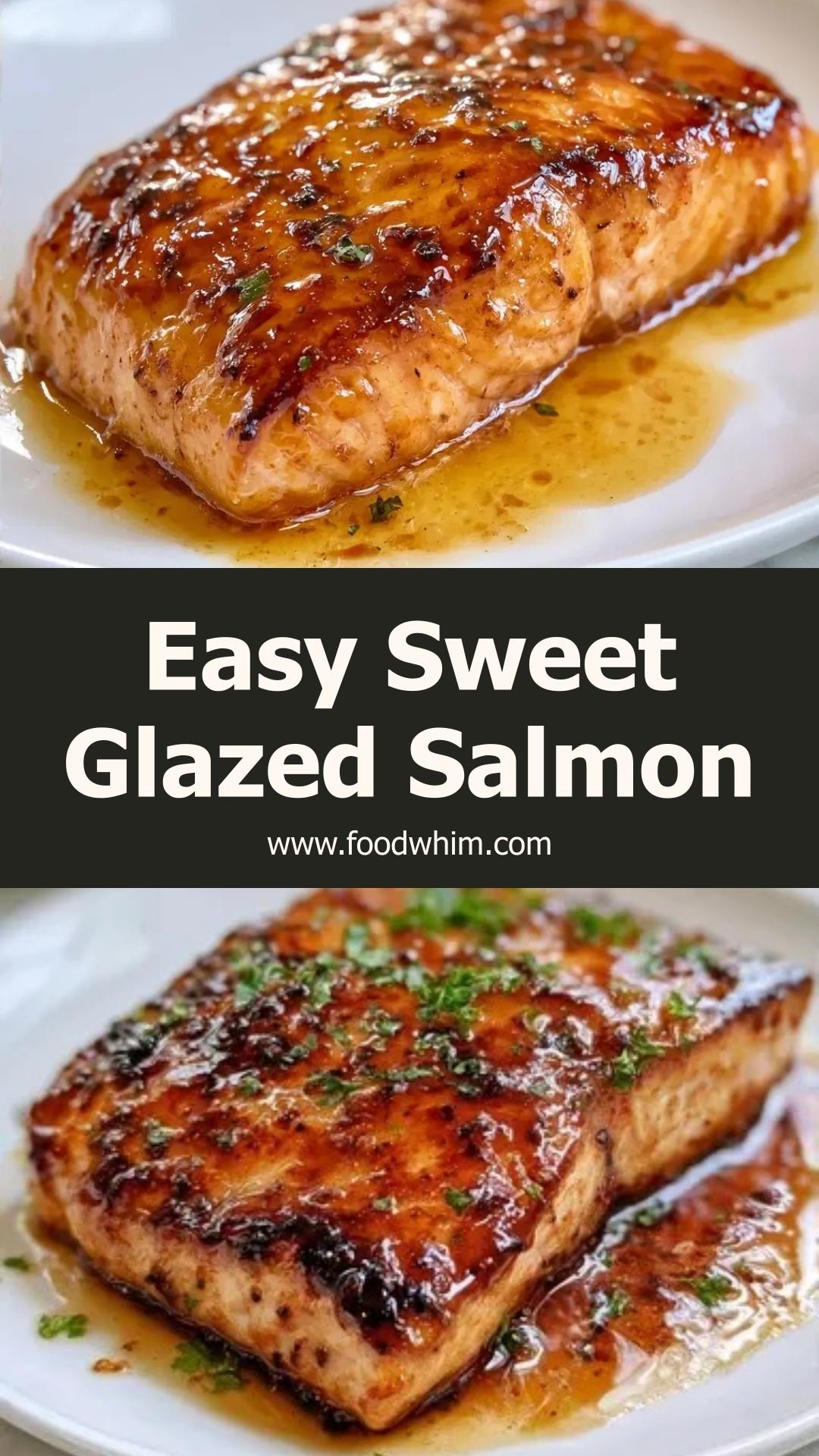 Easy Sweet Glazed Salmon with Sticky Ginger Garlic Glaze — pin 2