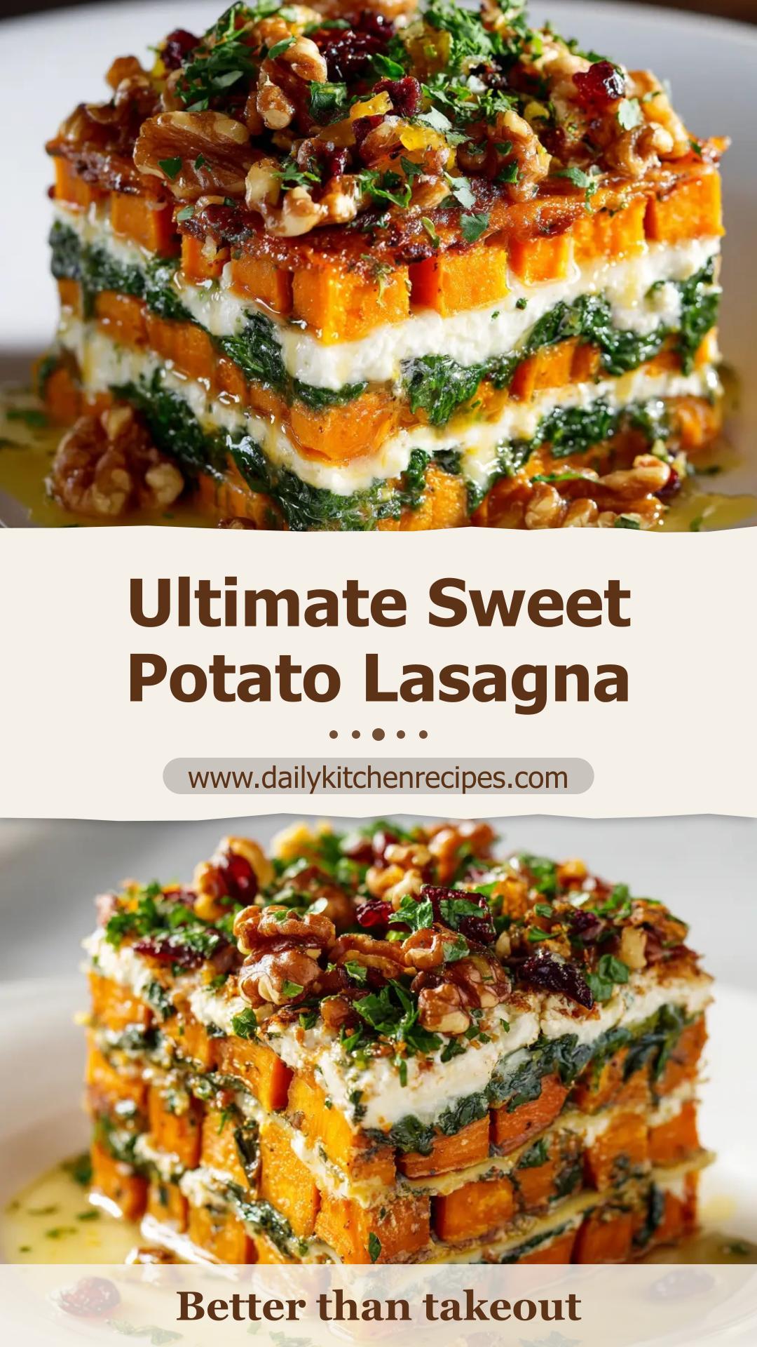Sweet Potato Lasagna with Ricotta and Meat Sauce — pin 1