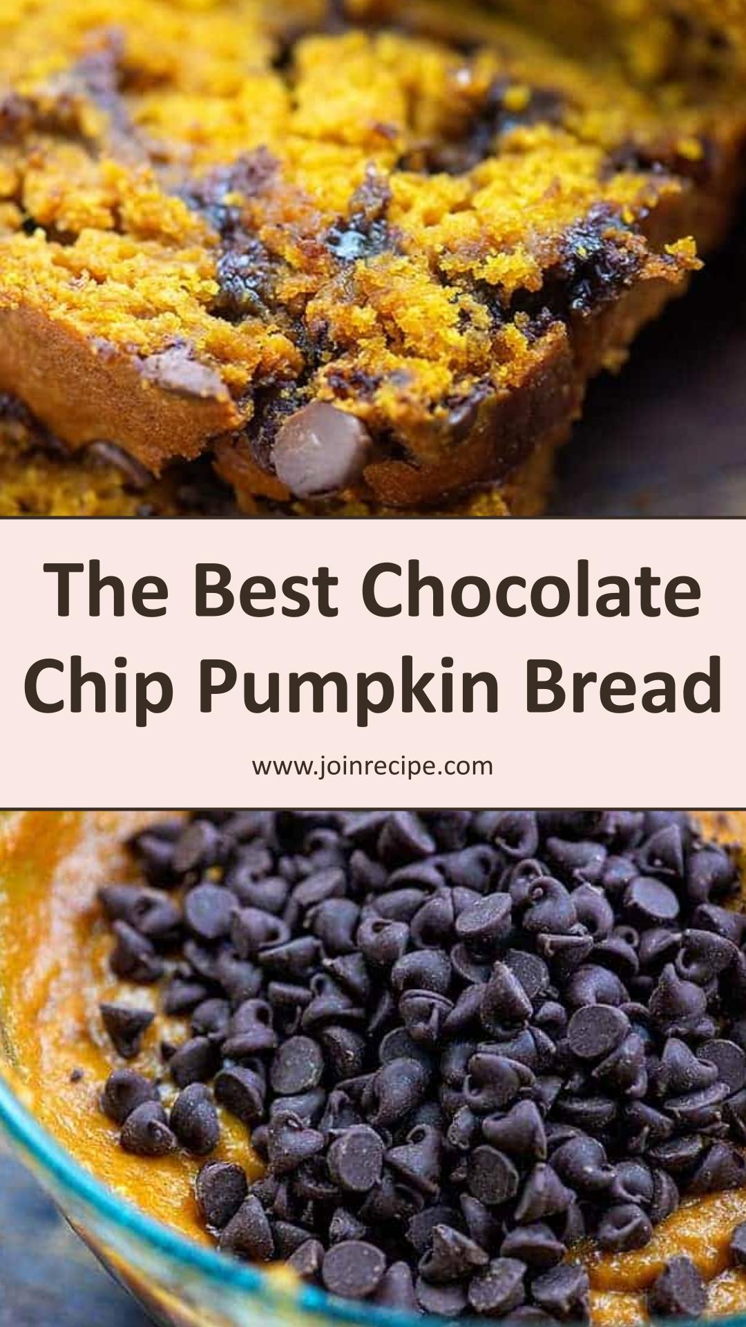 Chocolate Chip Pumpkin Bread With Warm Spice and Melted Chocolate — pin 2