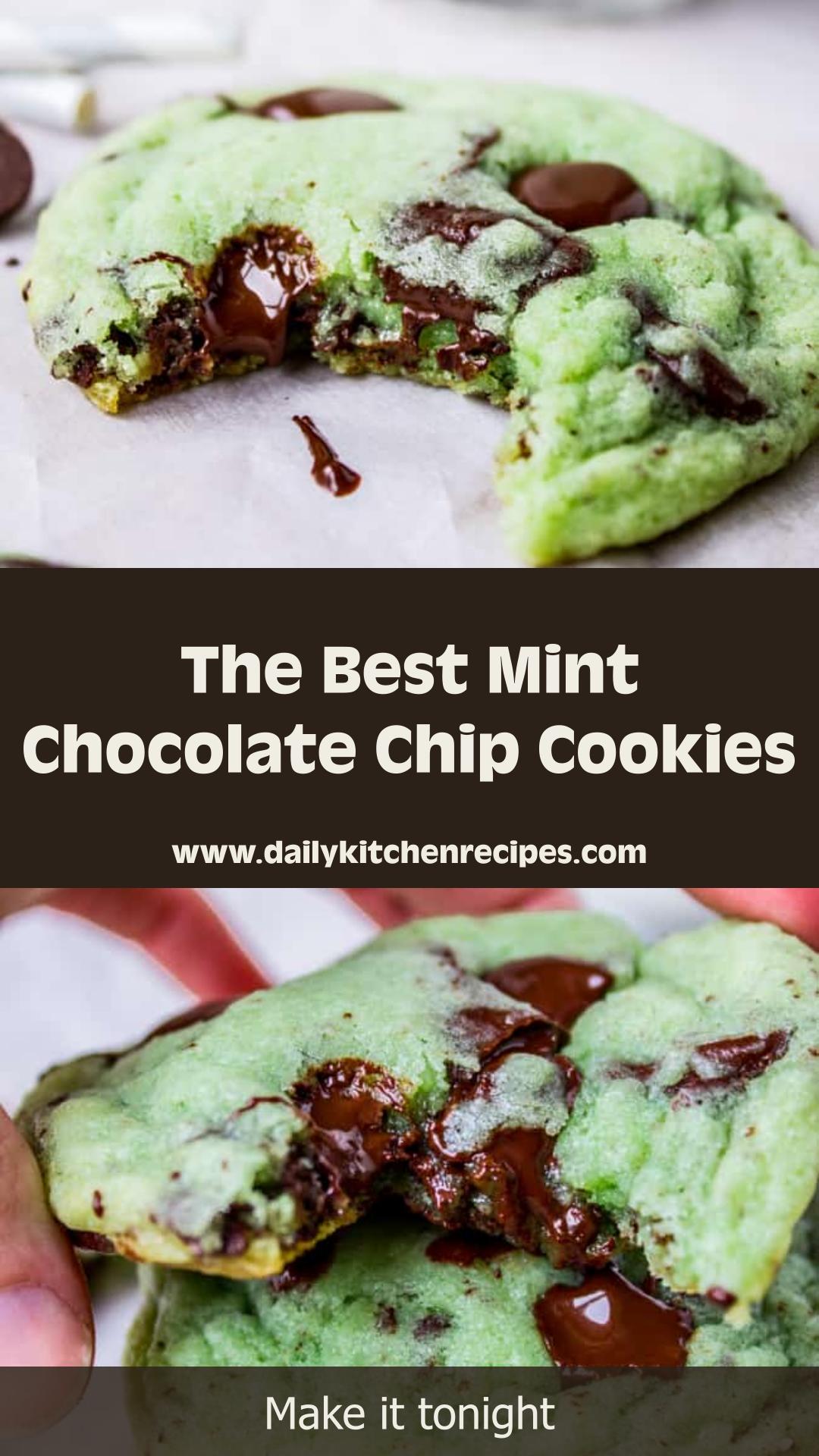 Mint No Bake Chocolate Protein Cookies 6 Steps Amazing — pin 1