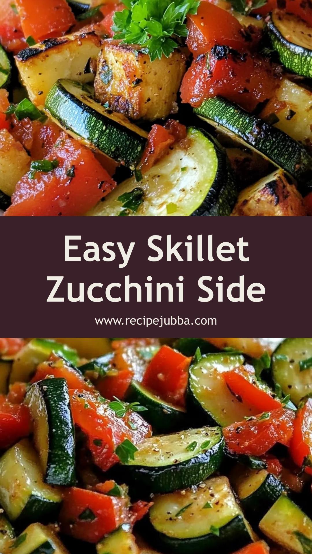 Skillet Zucchini: A Quick and Flavorful Summer Side Dish — pin 1