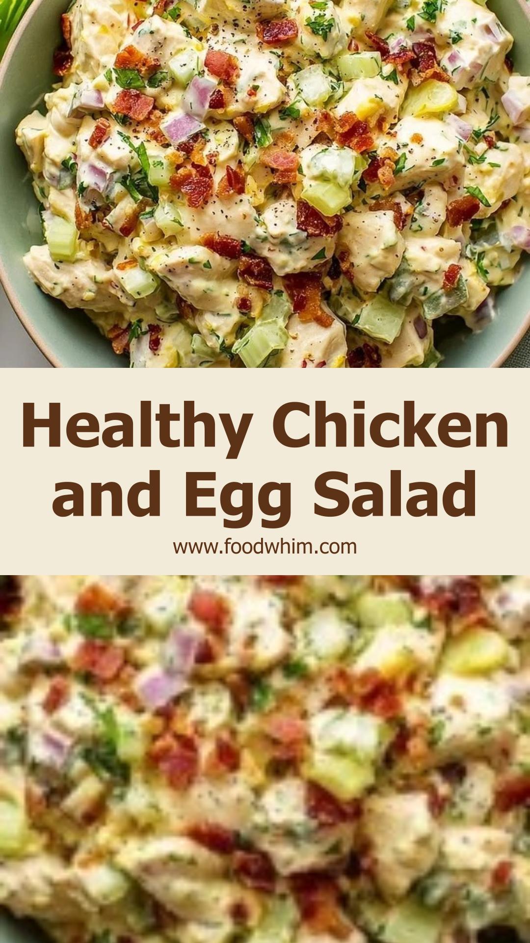 Protein-Packed Chicken and Egg Salad: A Healthy Meal Prep Option — pin 1