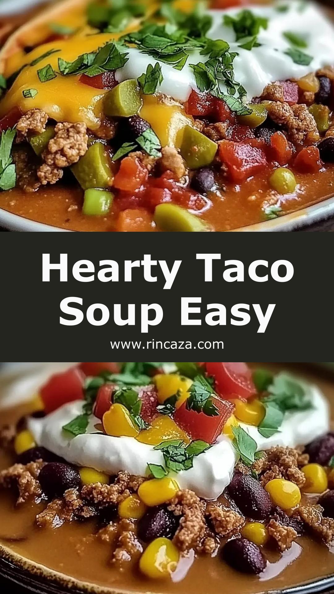 Hearty Taco Soup: A Quick and Customizable Comfort Food — pin 1