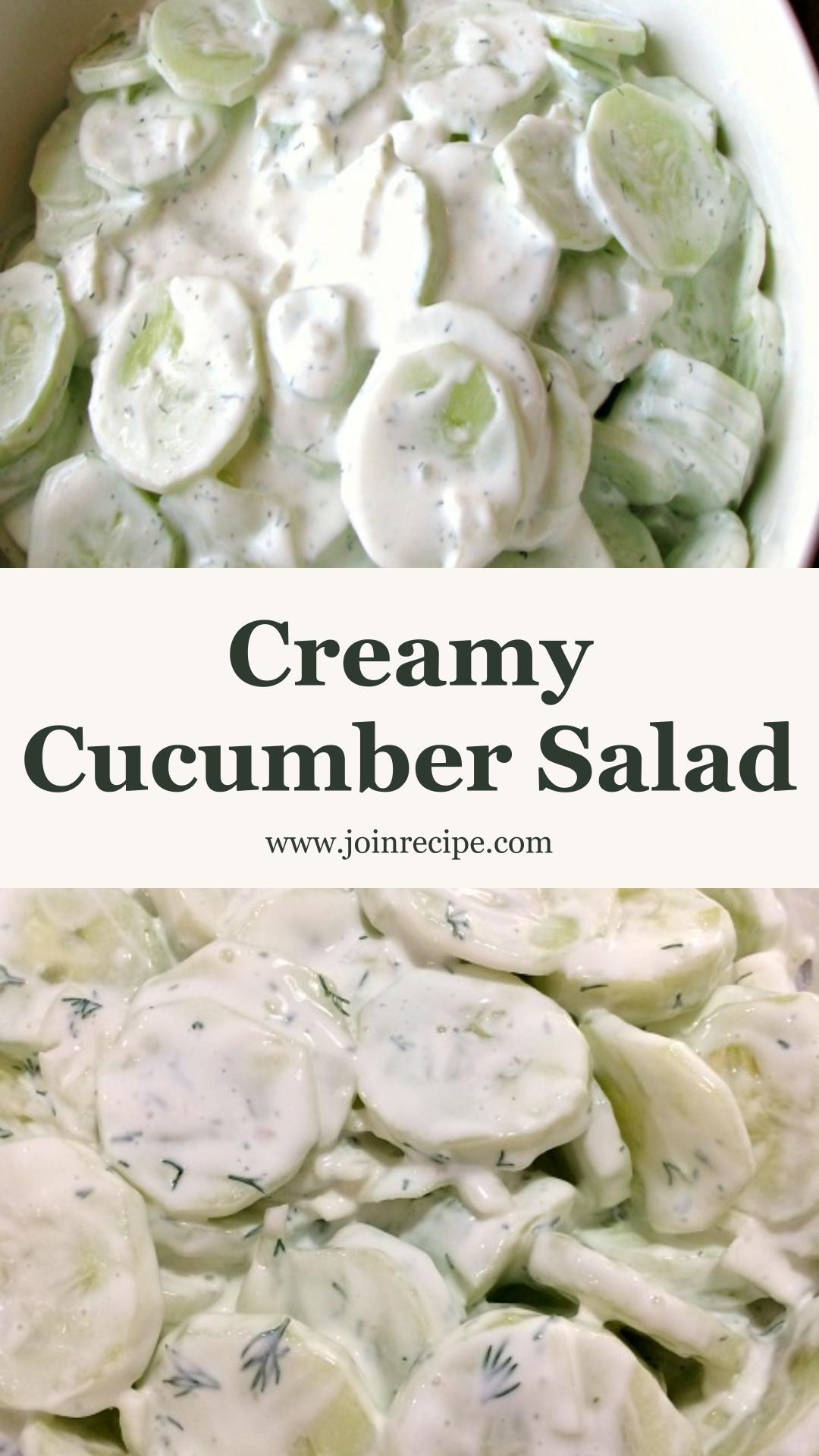 Creamy Cucumber Salad — pin 2