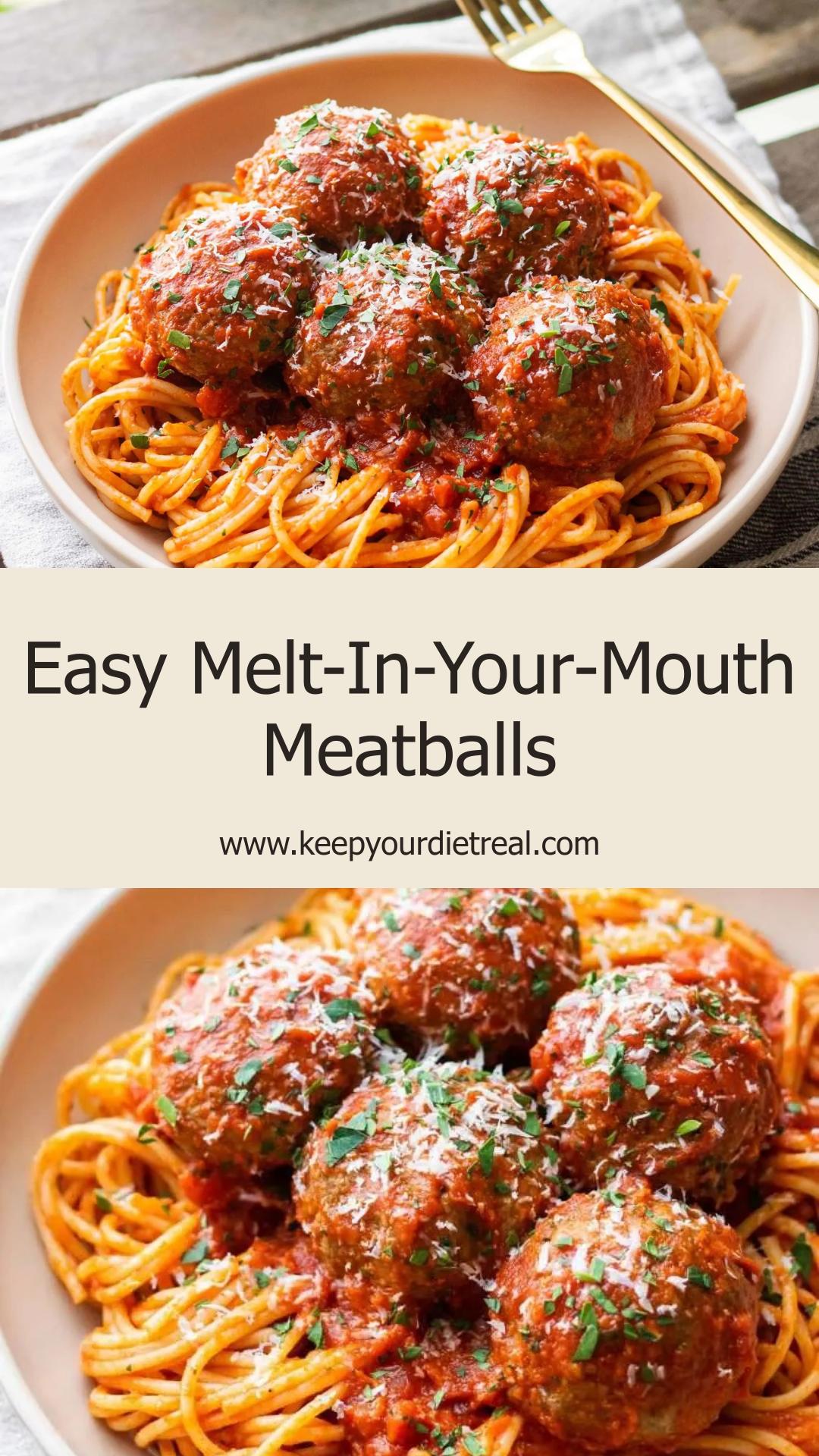 Melt-In-Your-Mouth Italian Meatballs: Tender and Juicy in Just 30 Minutes — pin 1